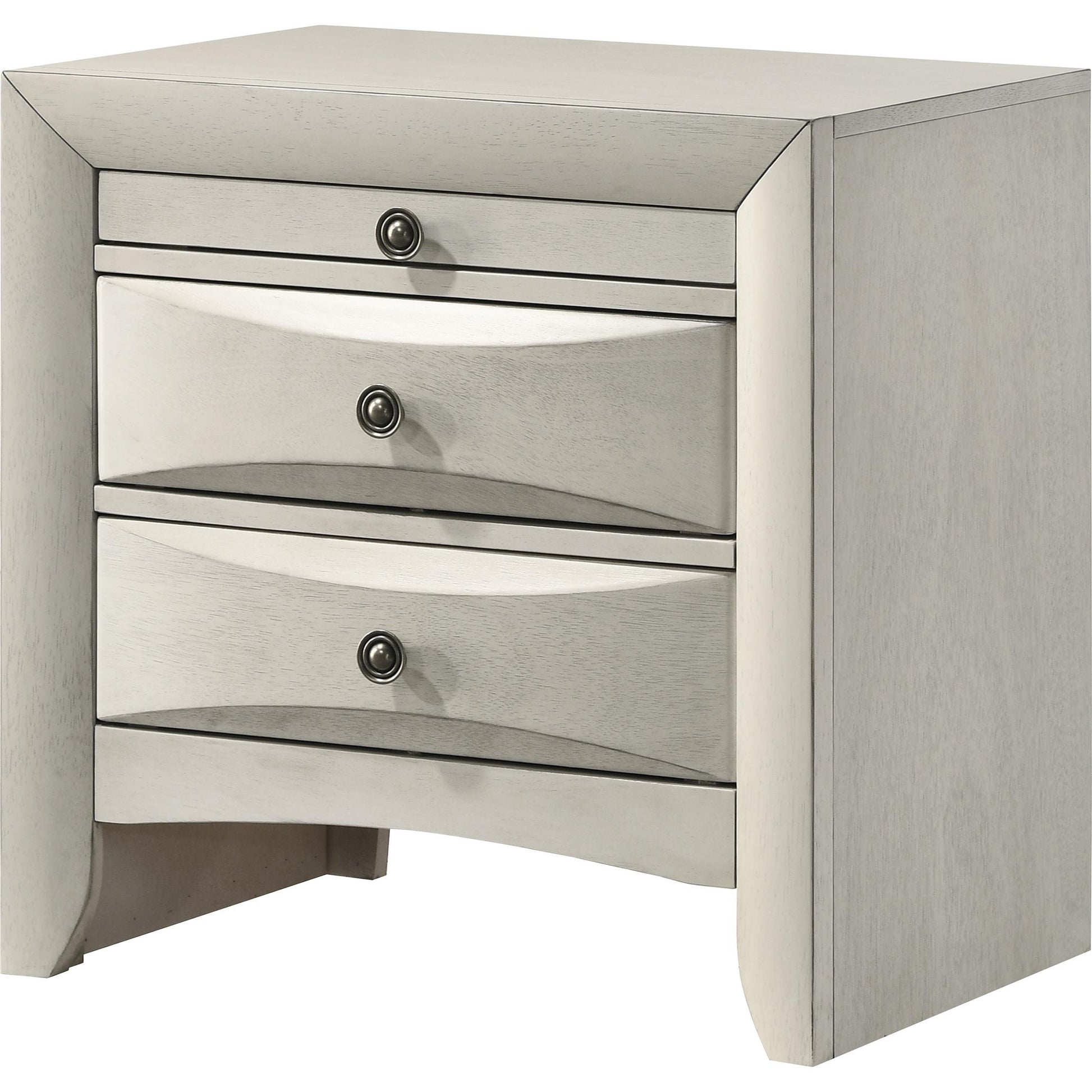  Crown Mark Emily B4255-2 Nightstand - White IMAGE 1