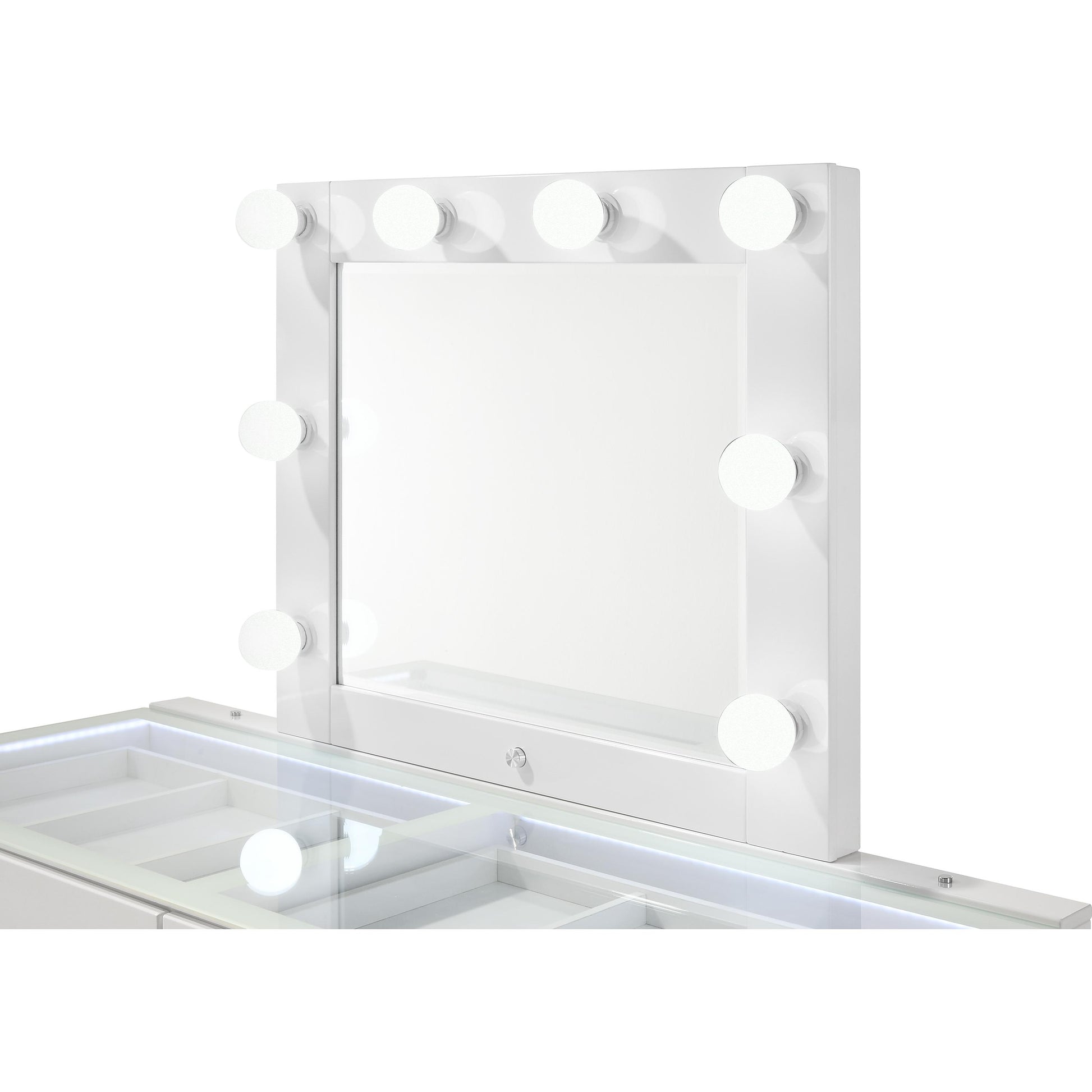  Crown Mark Luxo B4852WHSET Vanity Set - White IMAGE 5