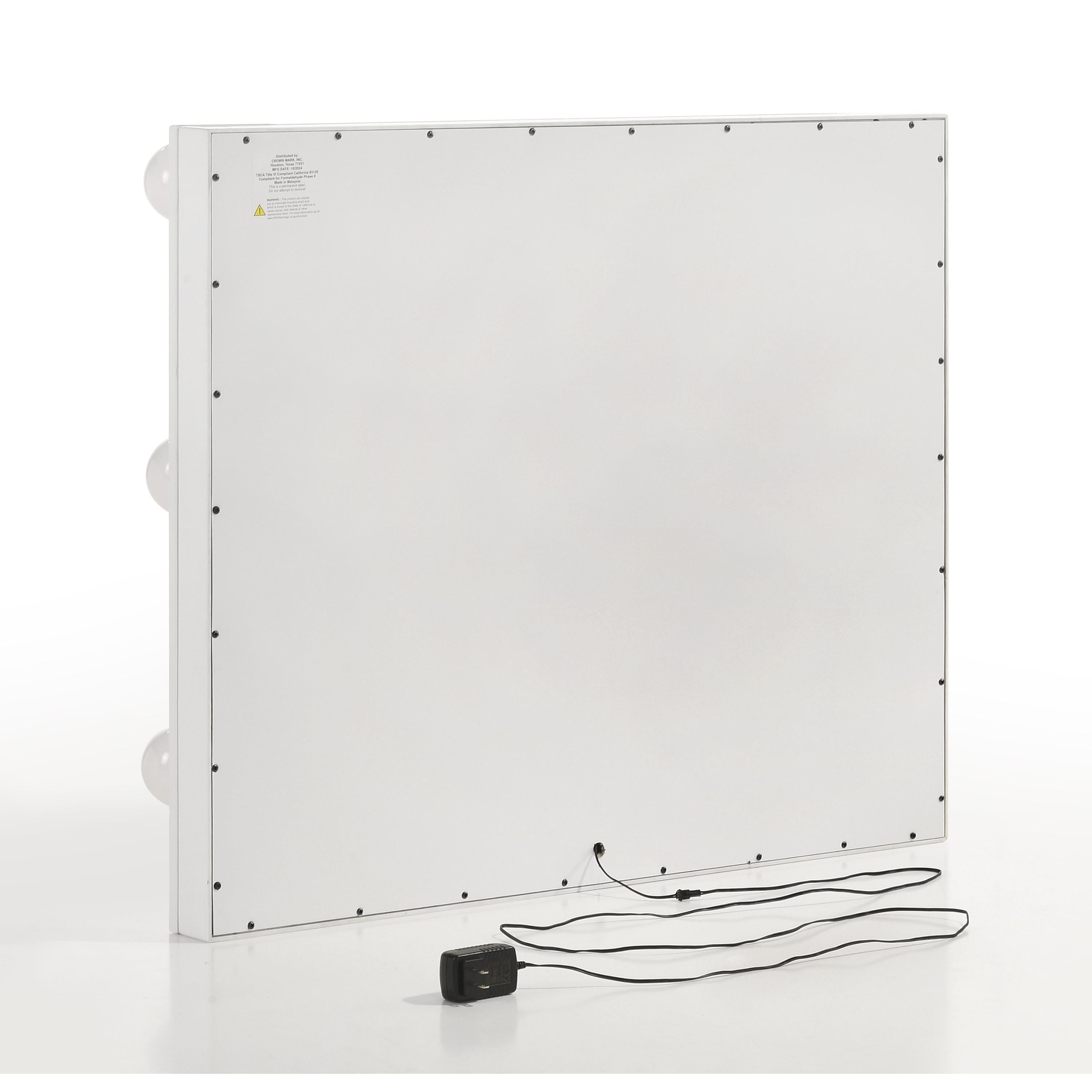  Crown Mark Luxo B4852WHSET Vanity Set - White IMAGE 8