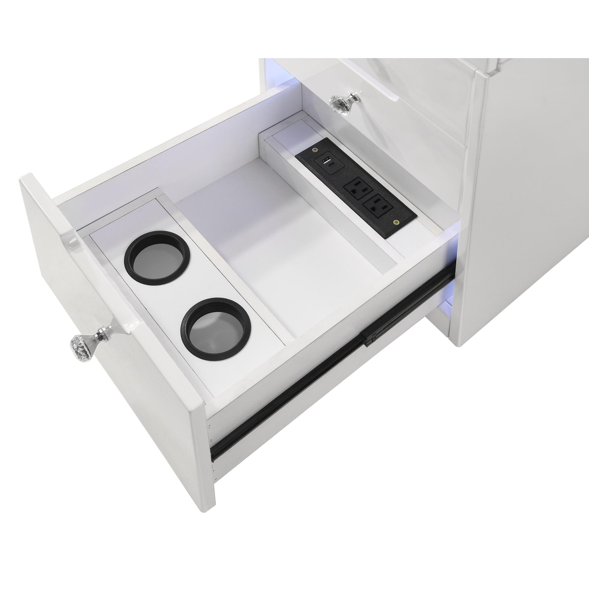  Crown Mark Luxo B4852WHSET Vanity Set - White IMAGE 9