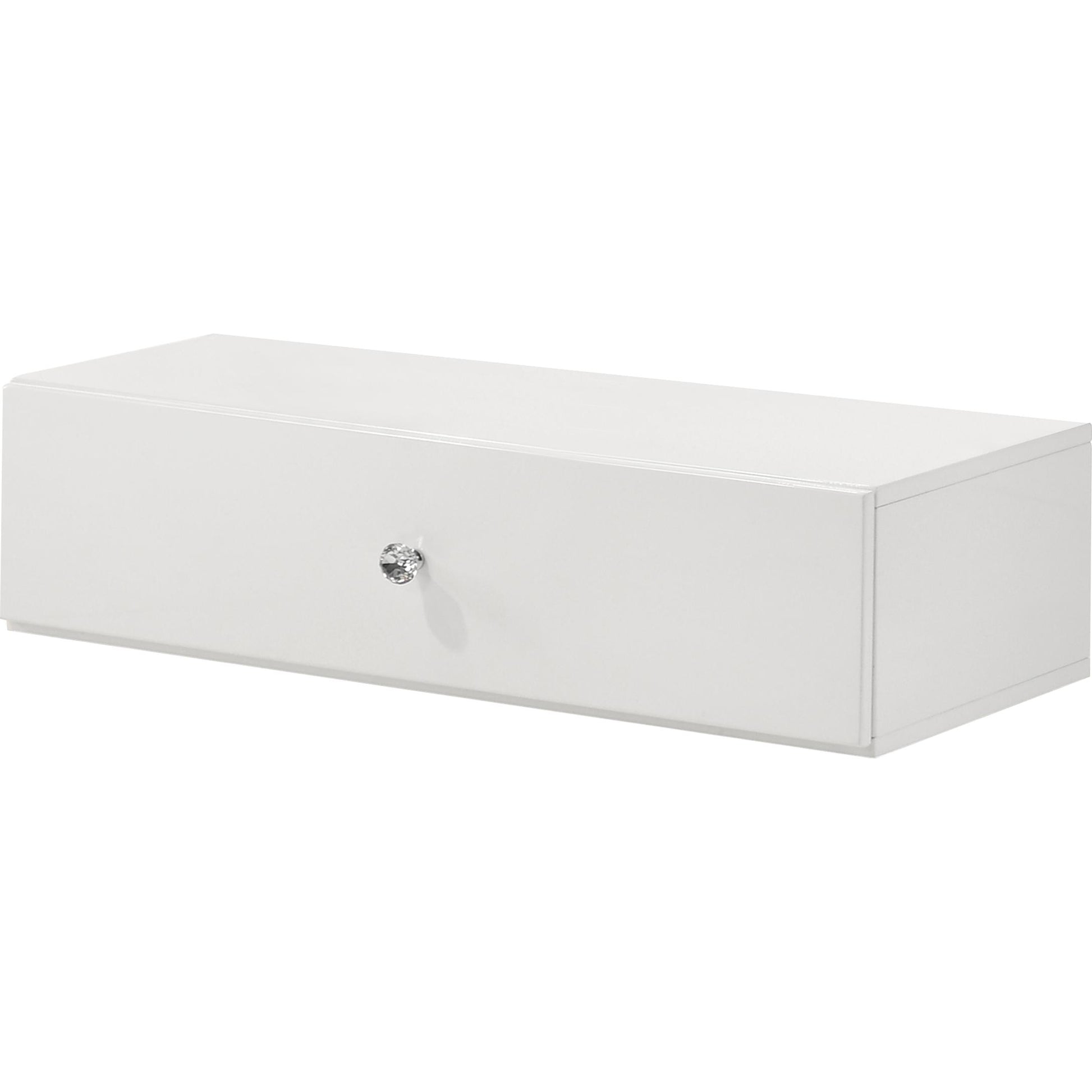  Crown Mark Luxo B4852WH-DB-SET Tall Lighted Vanity with Drawer - White IMAGE 5