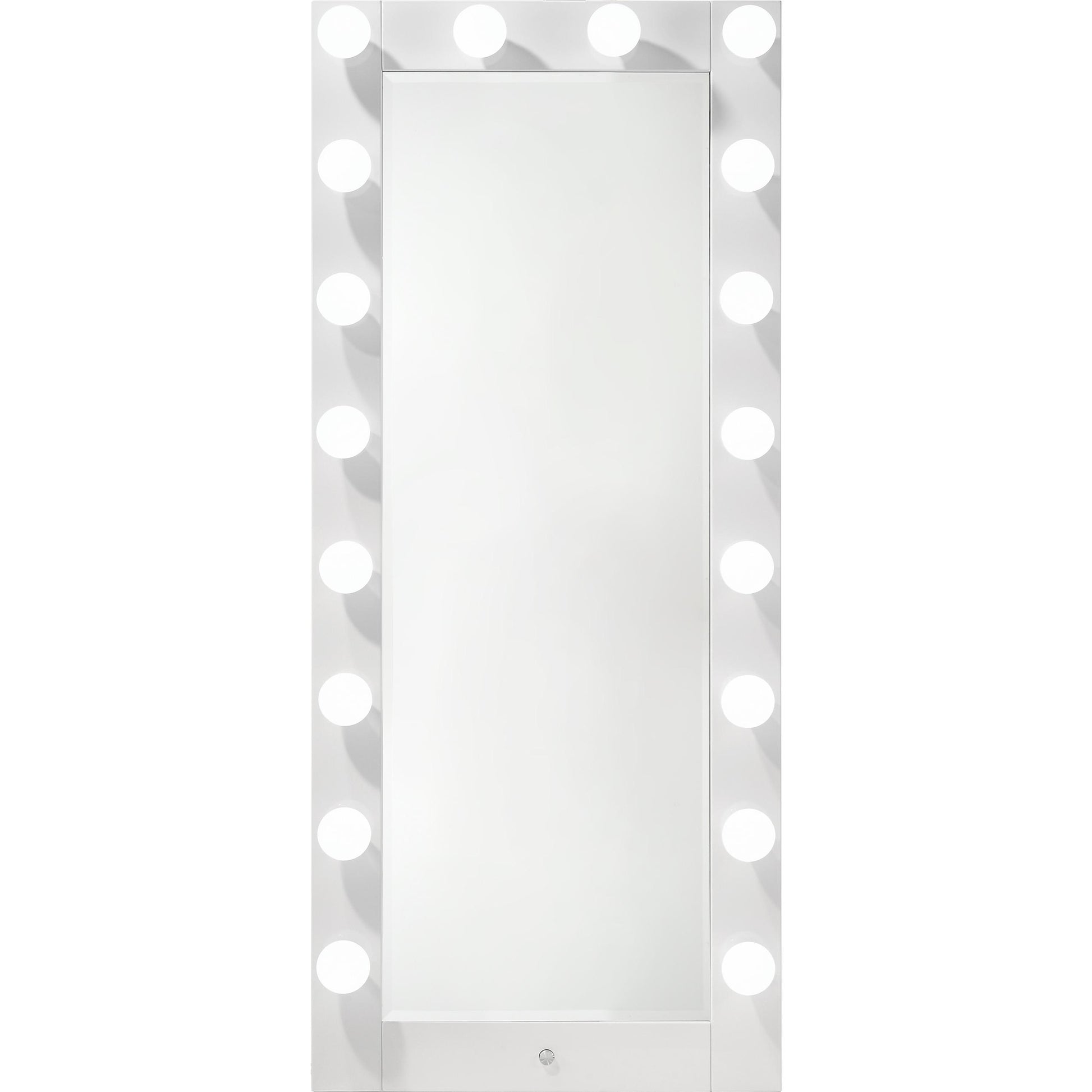  Crown Mark Luxo B4852WH-DB-SET Tall Lighted Vanity with Drawer - White IMAGE 9