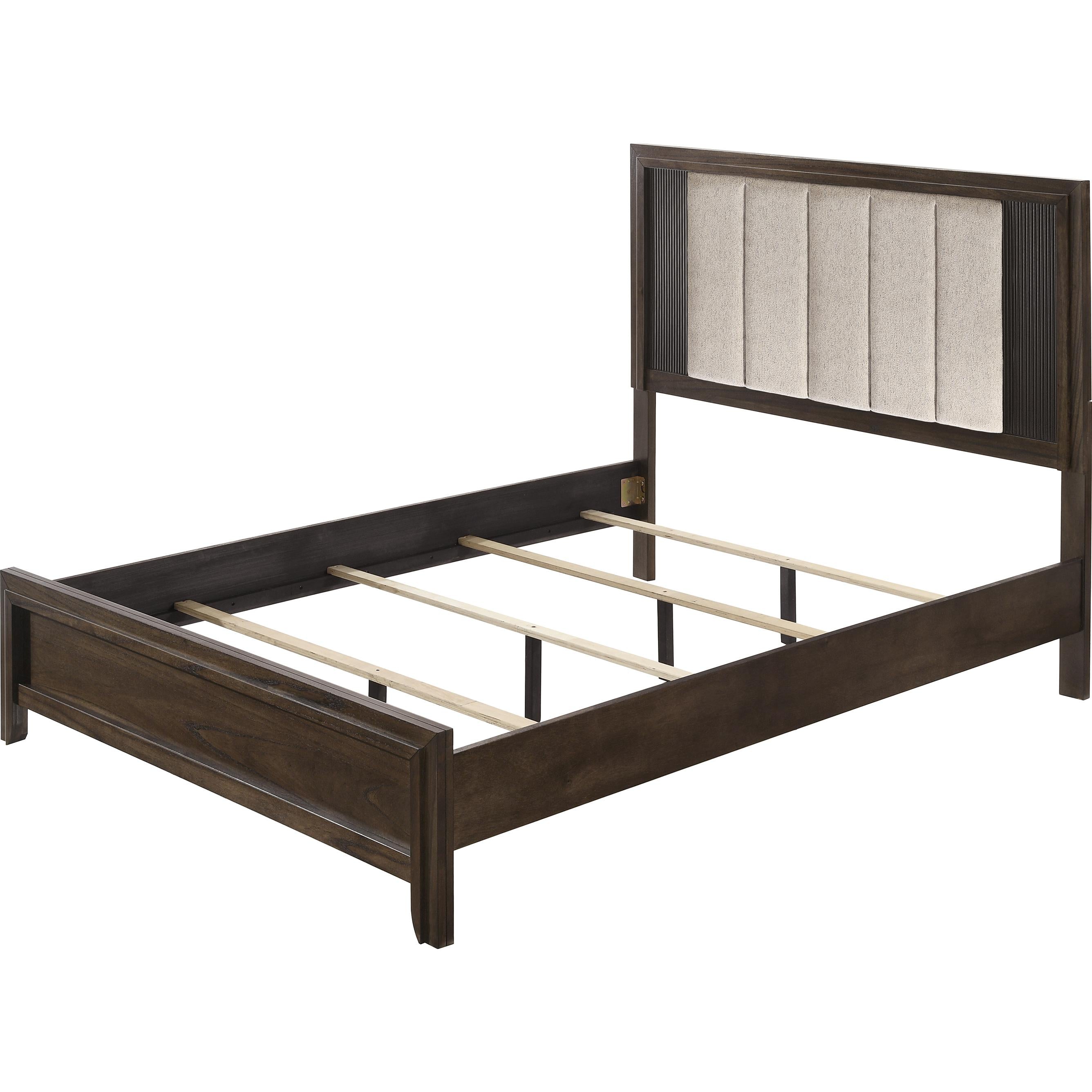  Size_King  -- Crown Mark Carlton Upholstered Panel Bed IMAGE 2