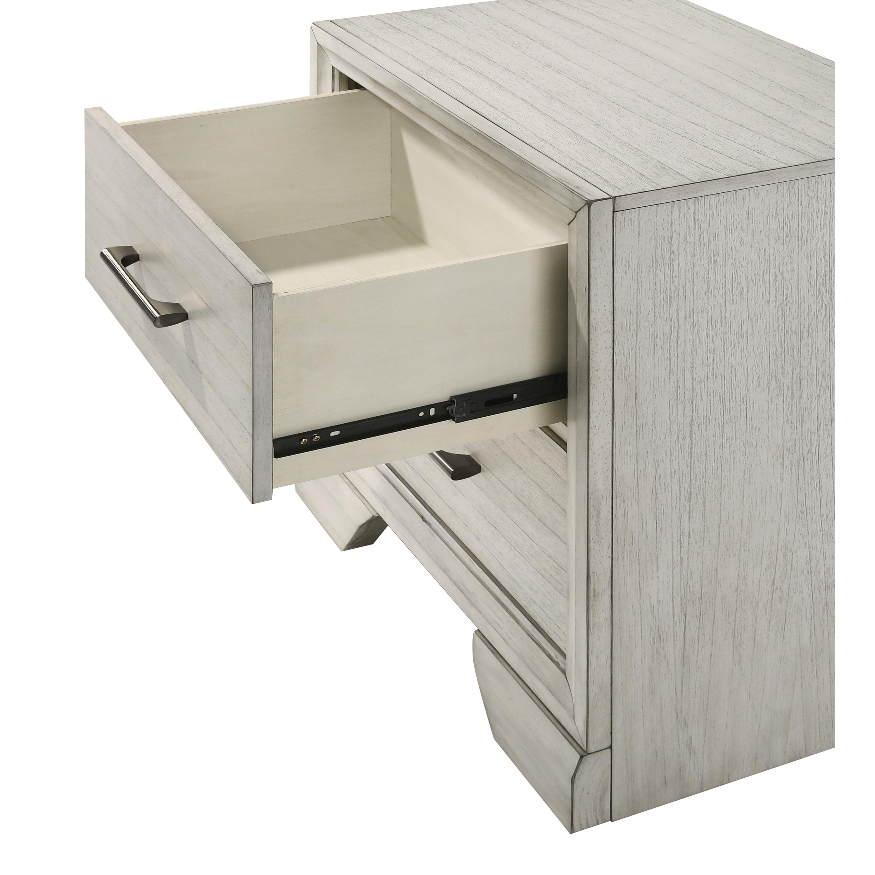  Crown Mark Jaymes B6582-2 Nightstand - White Mist IMAGE 4