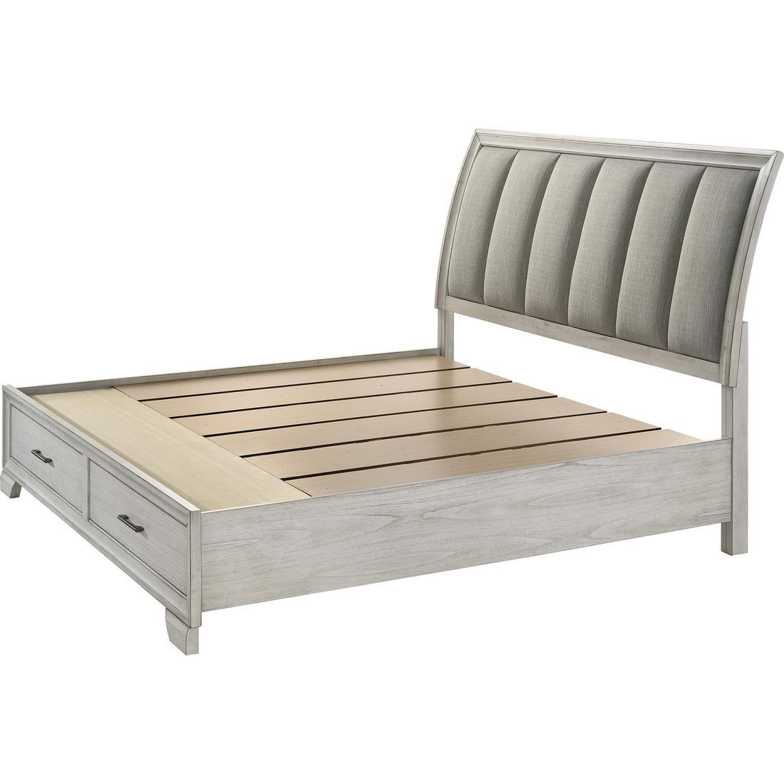  Size_King  -- Jaymes Upholstered Panel Bed with Storage IMAGE 1