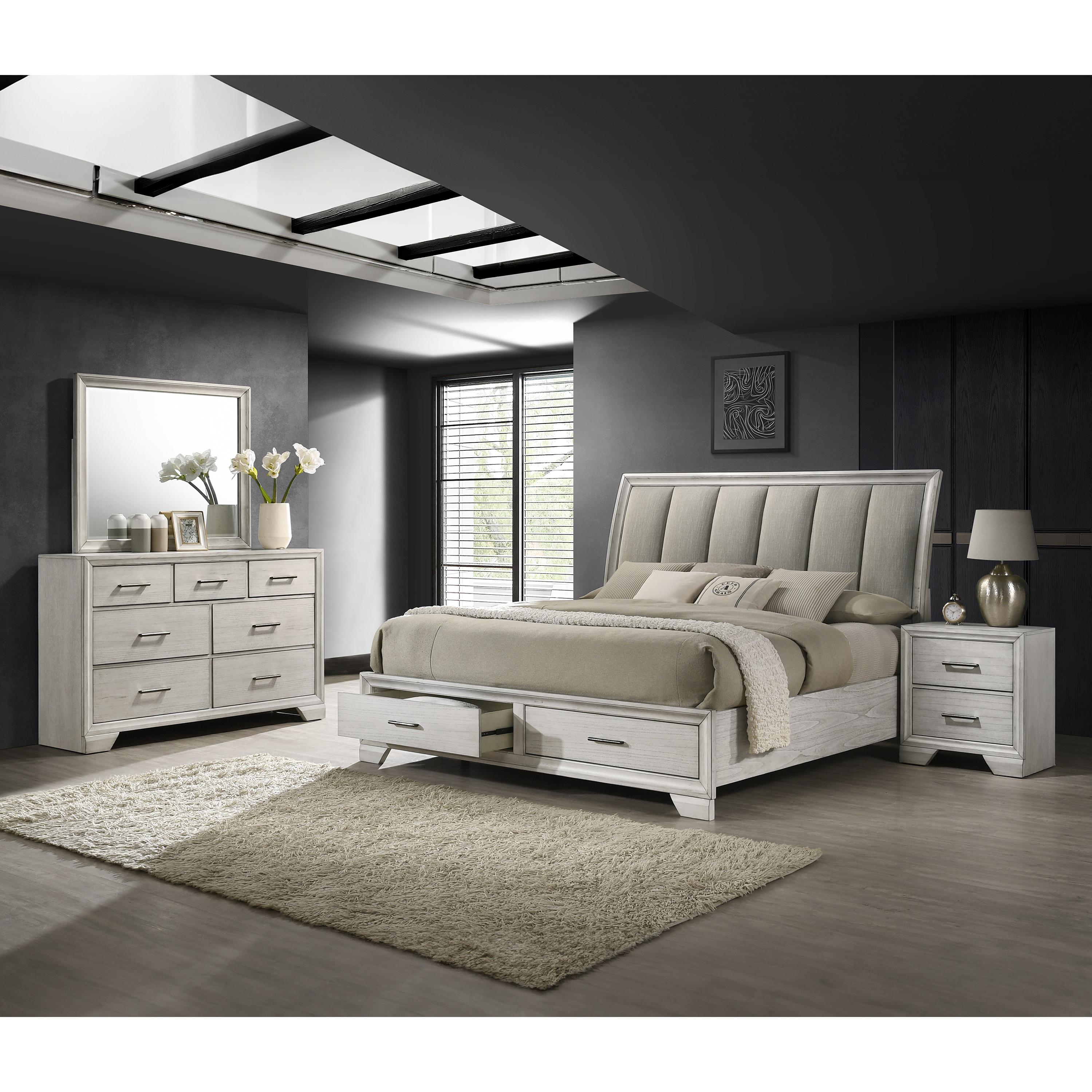  Size_King  -- Jaymes Upholstered Panel Bed with Storage IMAGE 4