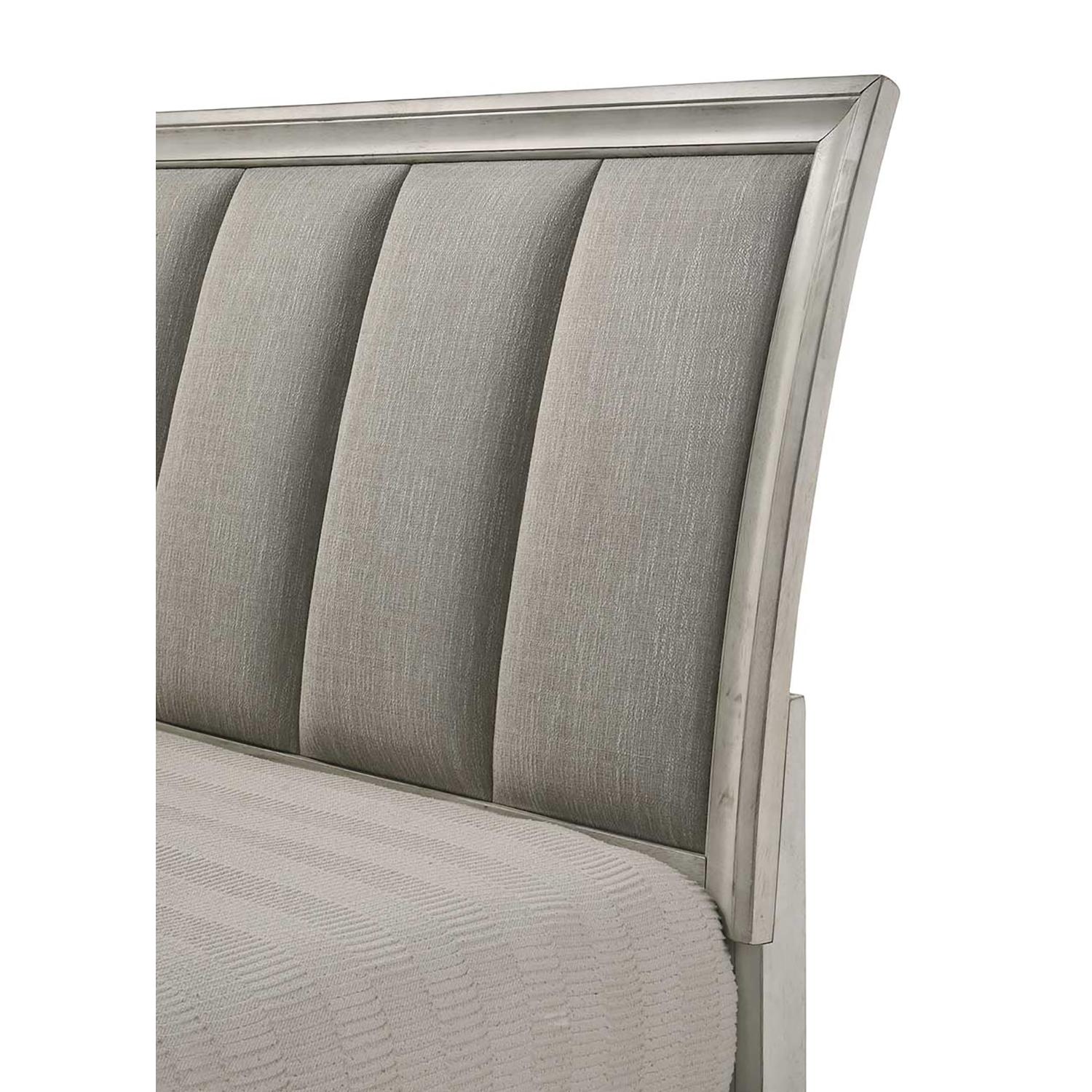  Size_Queen  -- Jaymes B6582-Q Queen Storage Bed - White Mist IMAGE 5