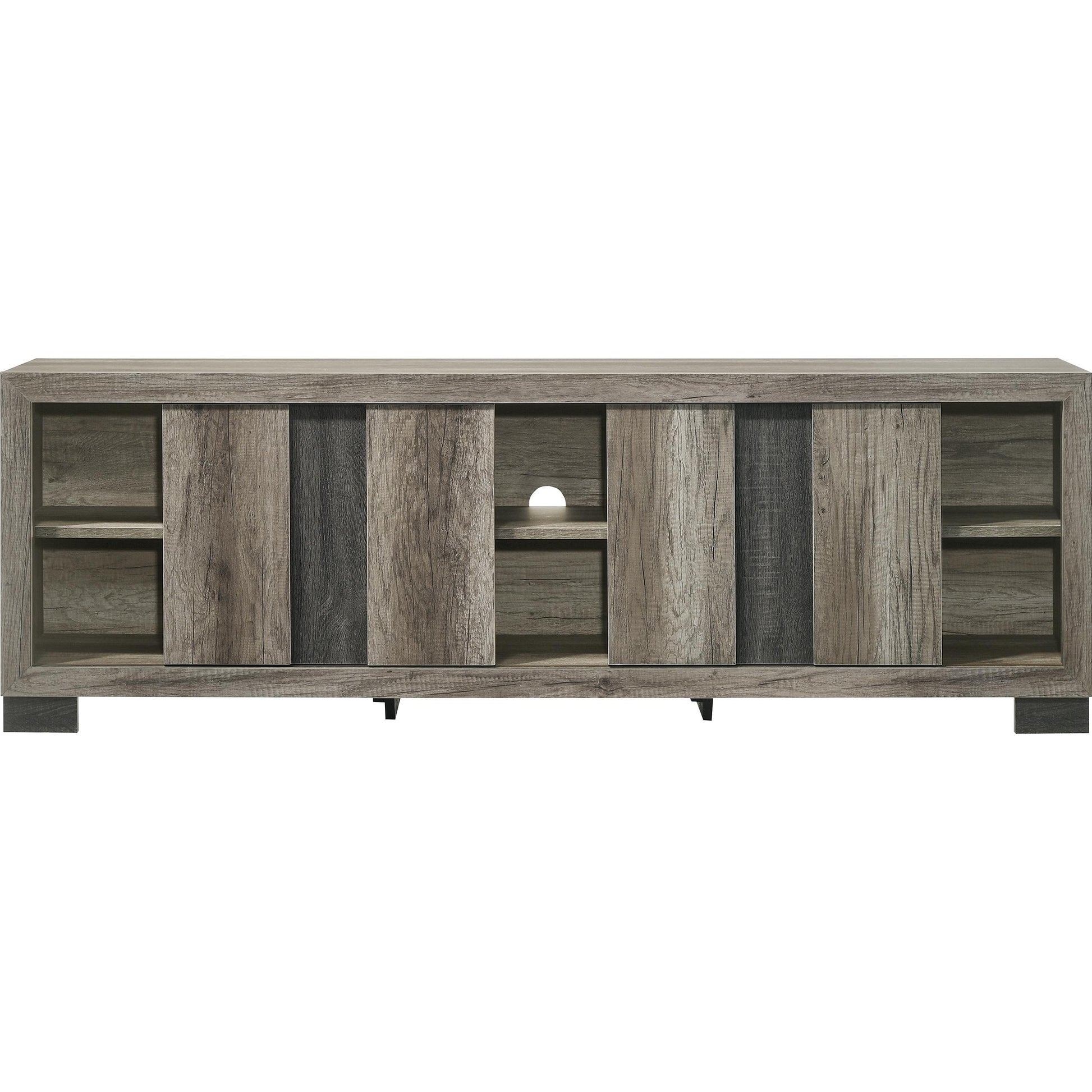  Crown Mark Rangley B6830-99 TV Stand - Grey/Brown IMAGE 2