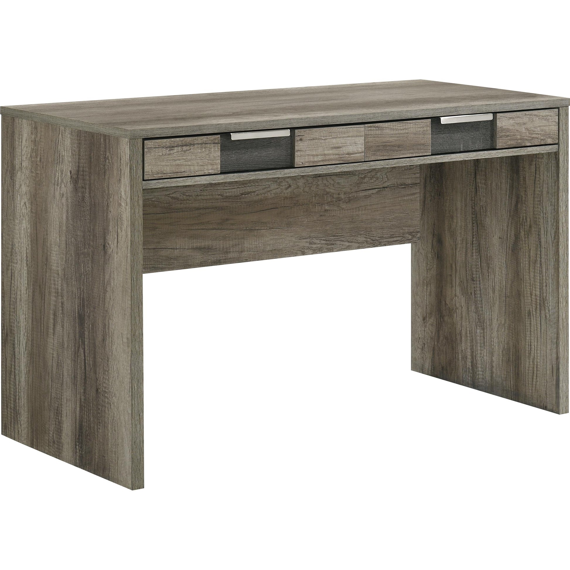  Crown Mark Rangley B6830-DESK Writing Desk - Grey/Brown IMAGE 1