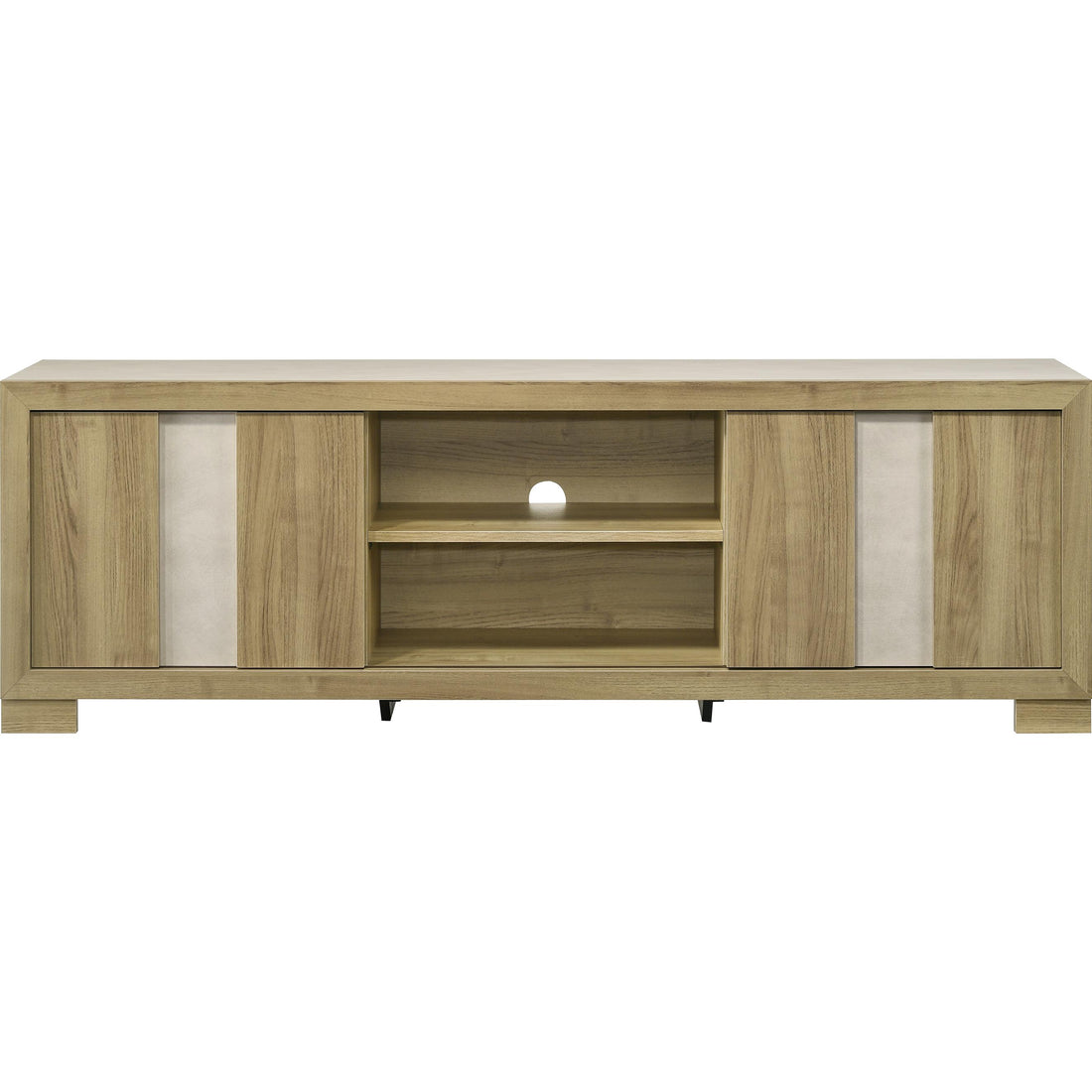  Crown Mark Rangley B6832-99 TV Stand - Driftwood IMAGE 1