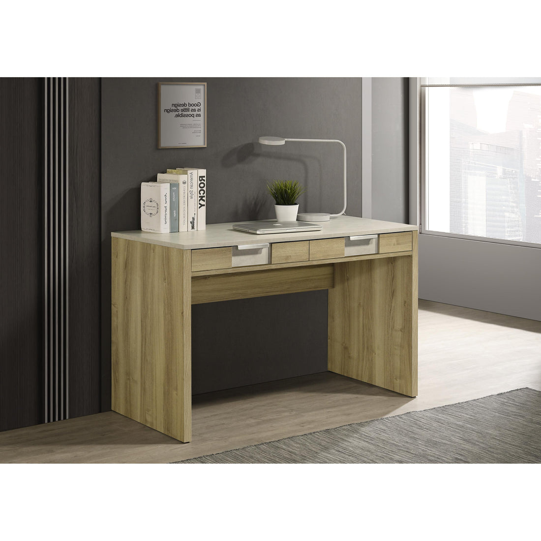  Crown Mark Rangley B6832-DESK Writing Desk - Driftwood IMAGE 1