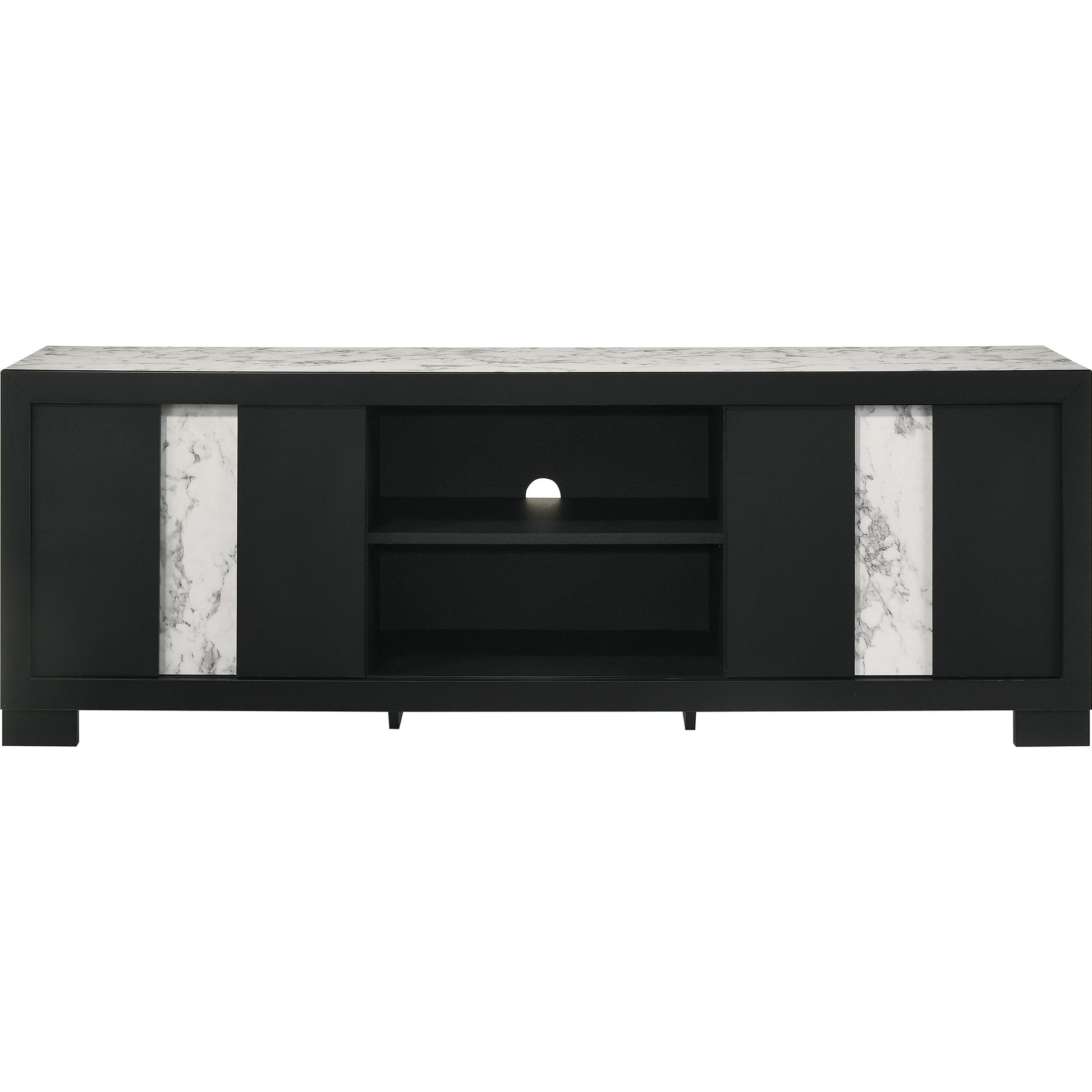  Crown Mark Rangley B6835-99 TV Stand - Black IMAGE 2
