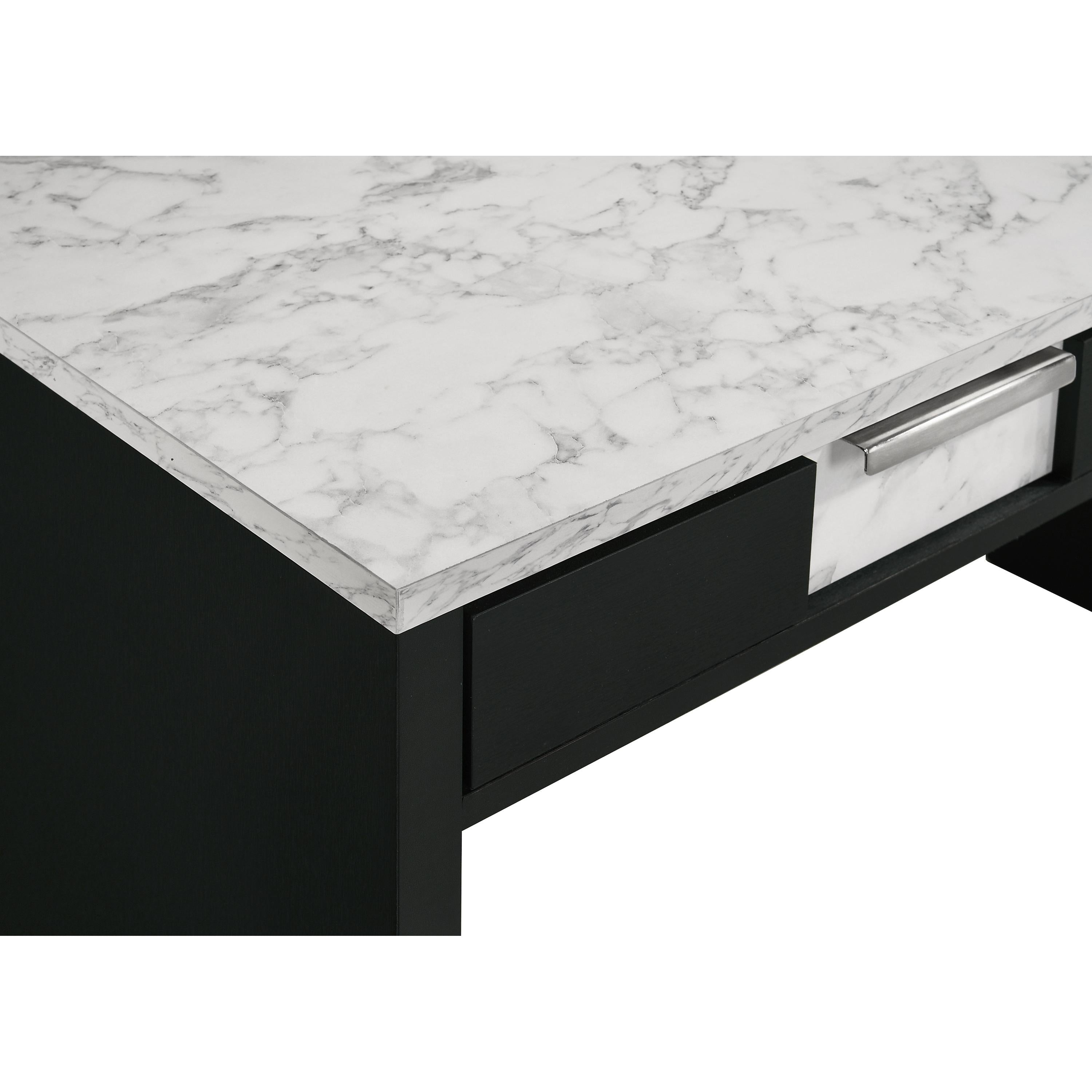  Crown Mark Rangley B6835-DESK Writing Desk - Black IMAGE 5