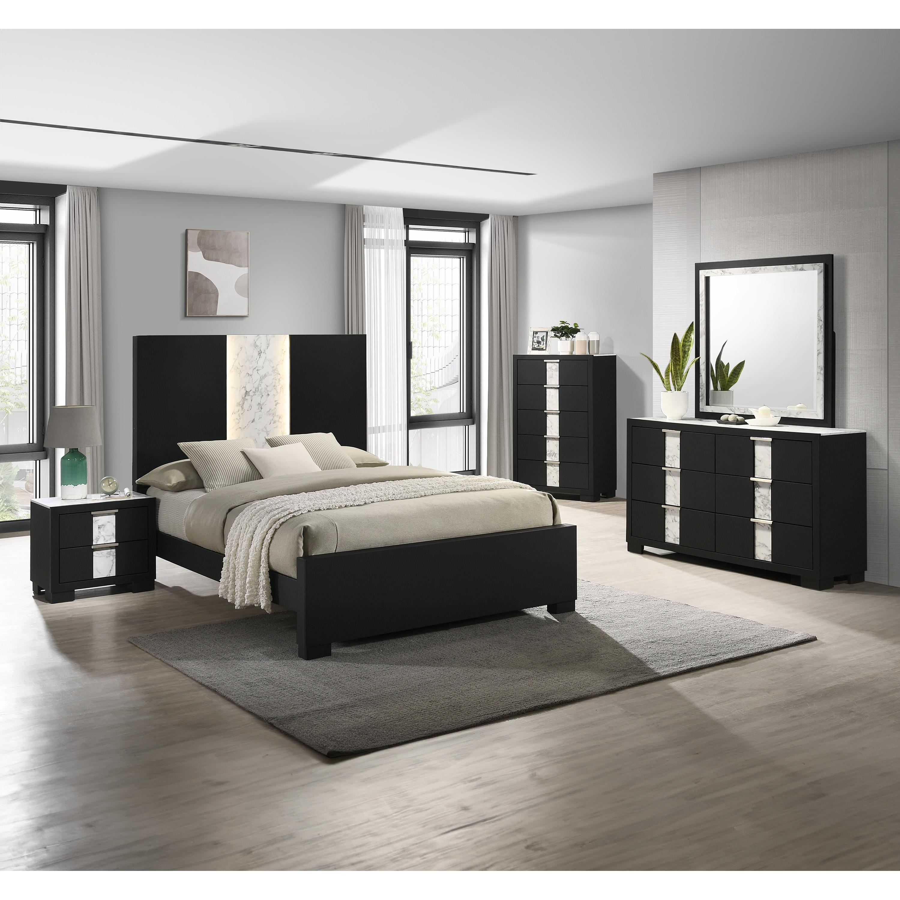  Size_Full  -- Rangley B6835-F Full Bed - Black IMAGE 3