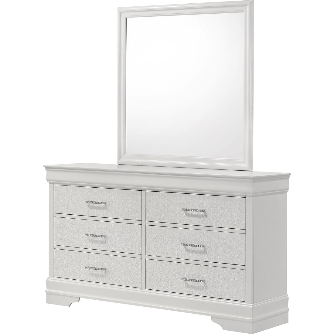  Crown Mark Amalia B6912-1 Dresser - White IMAGE 1