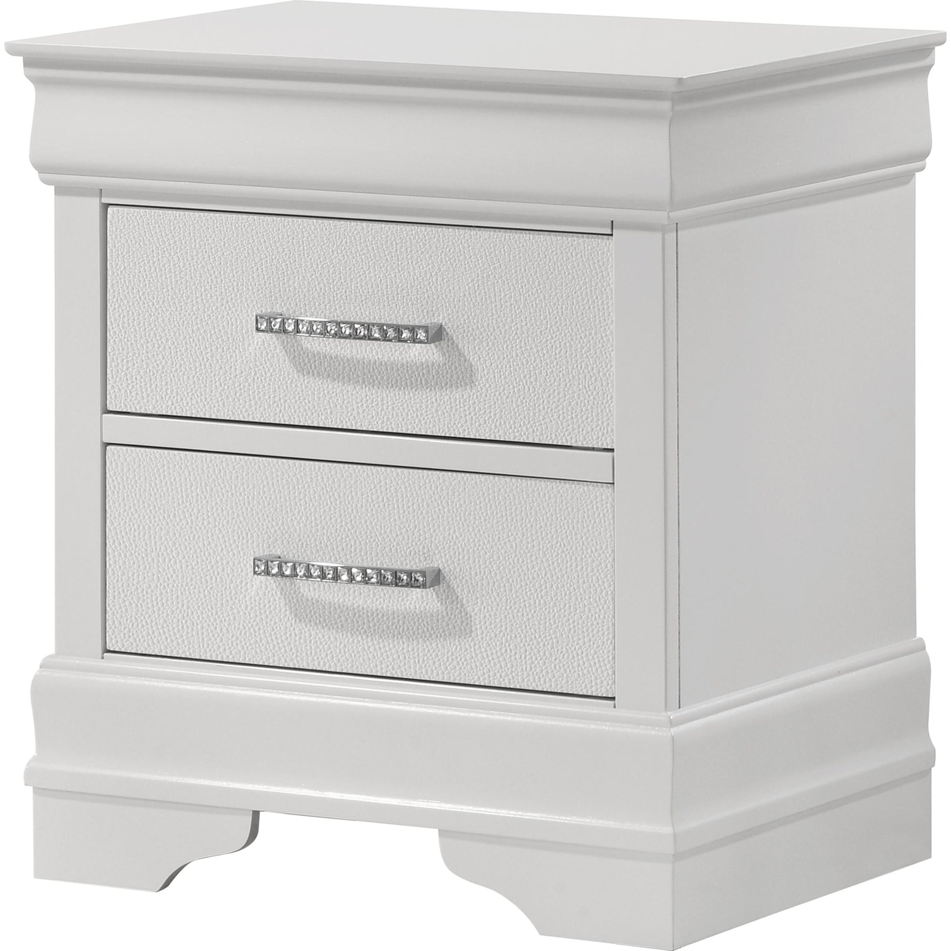  Crown Mark Amalia B6912-2 Nightstand - White IMAGE 1