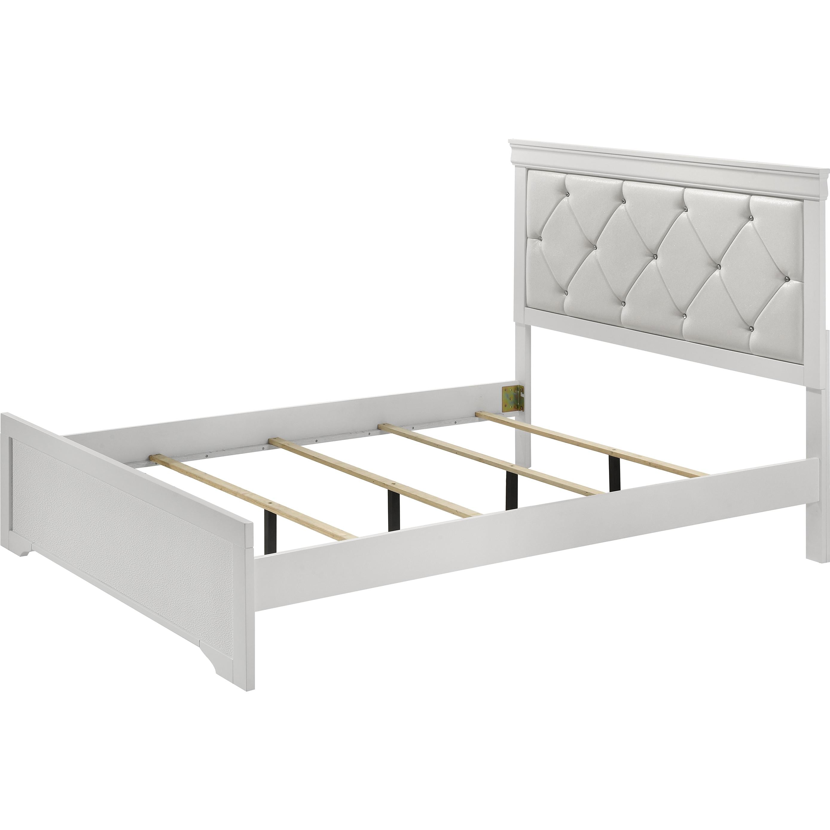  Size_King  -- Crown Mark Amalia Upholstered Panel Bed IMAGE 2