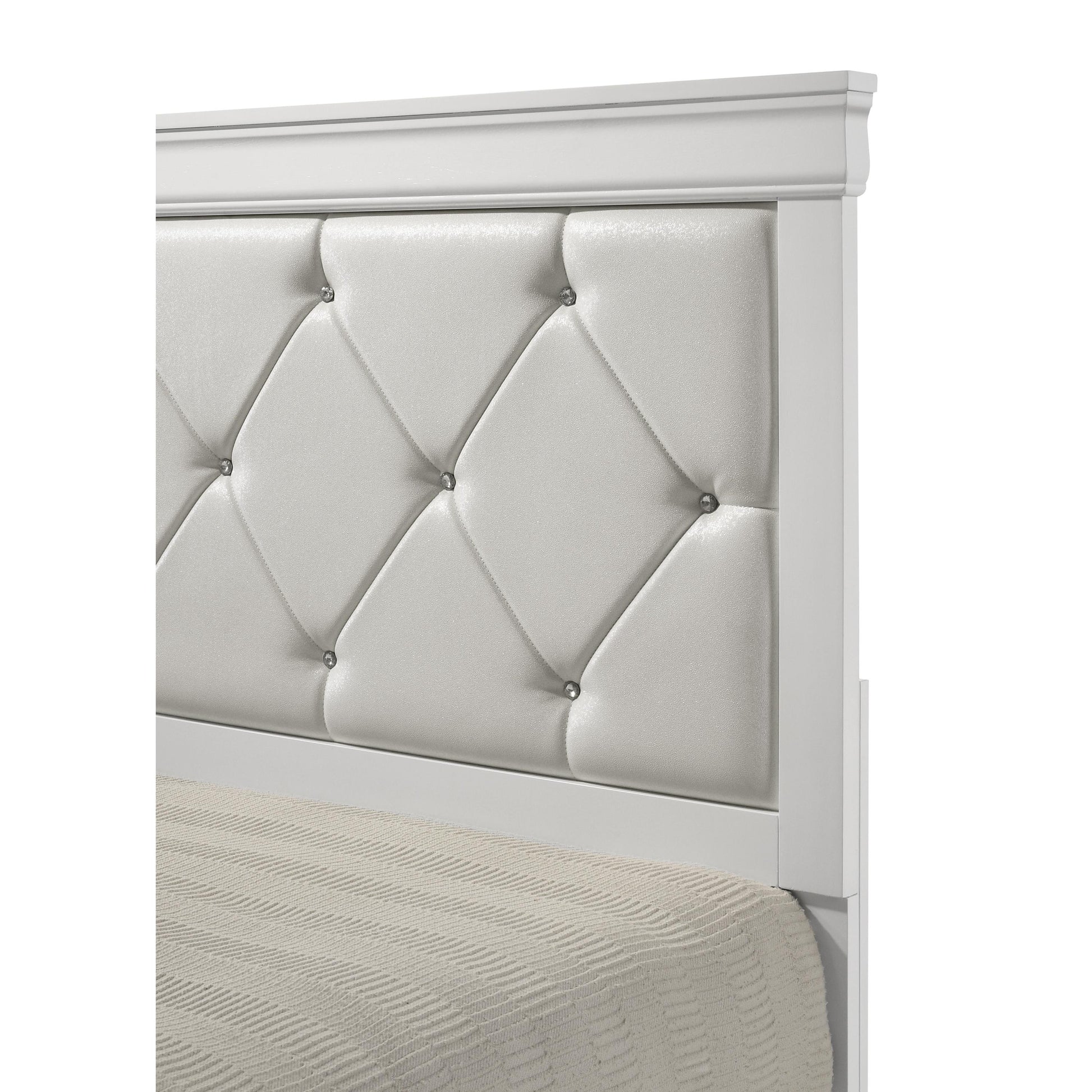  Size_King  -- Crown Mark Amalia Upholstered Panel Bed IMAGE 5
