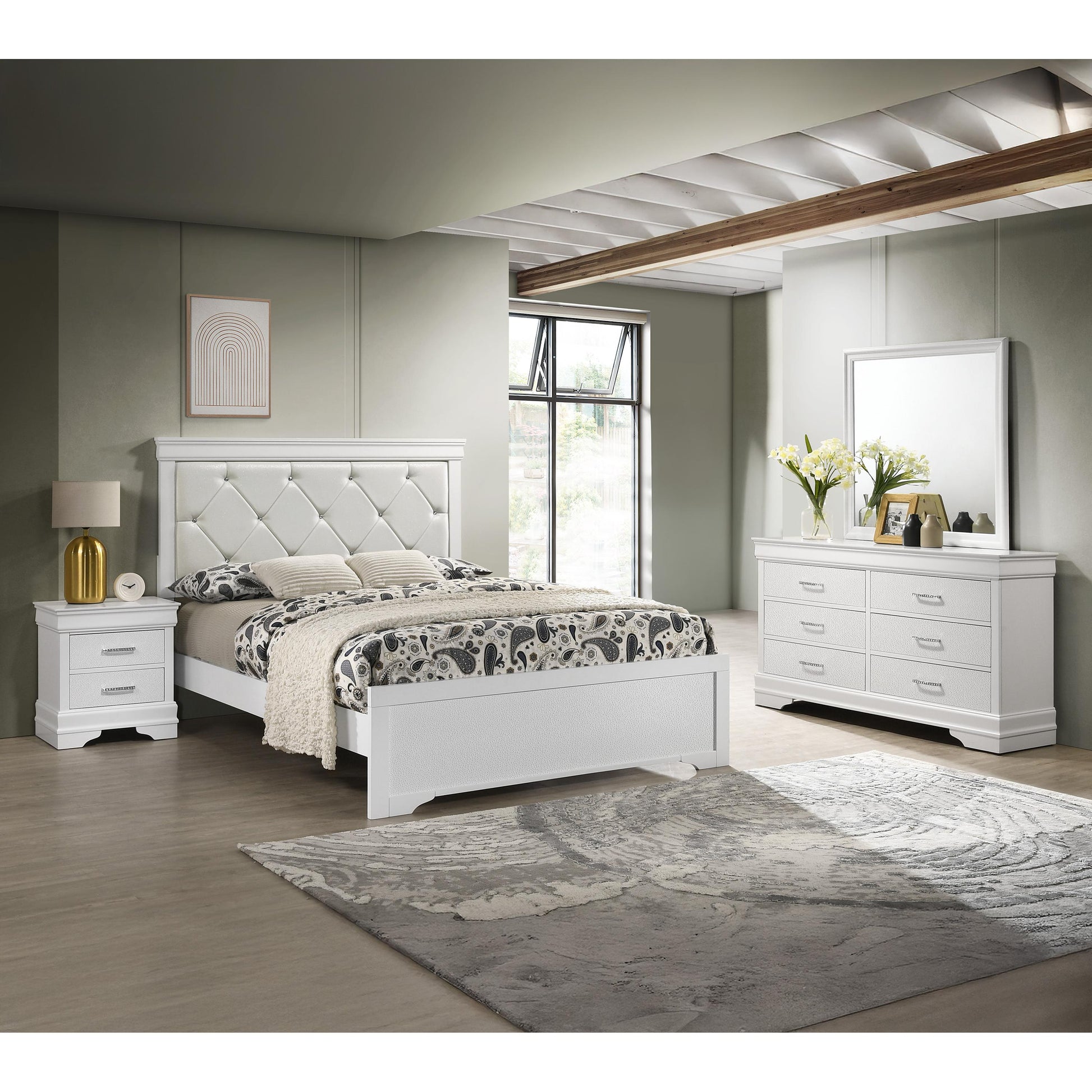  Size_Queen  -- Amalia B6912-Q Queen Bed IMAGE 4