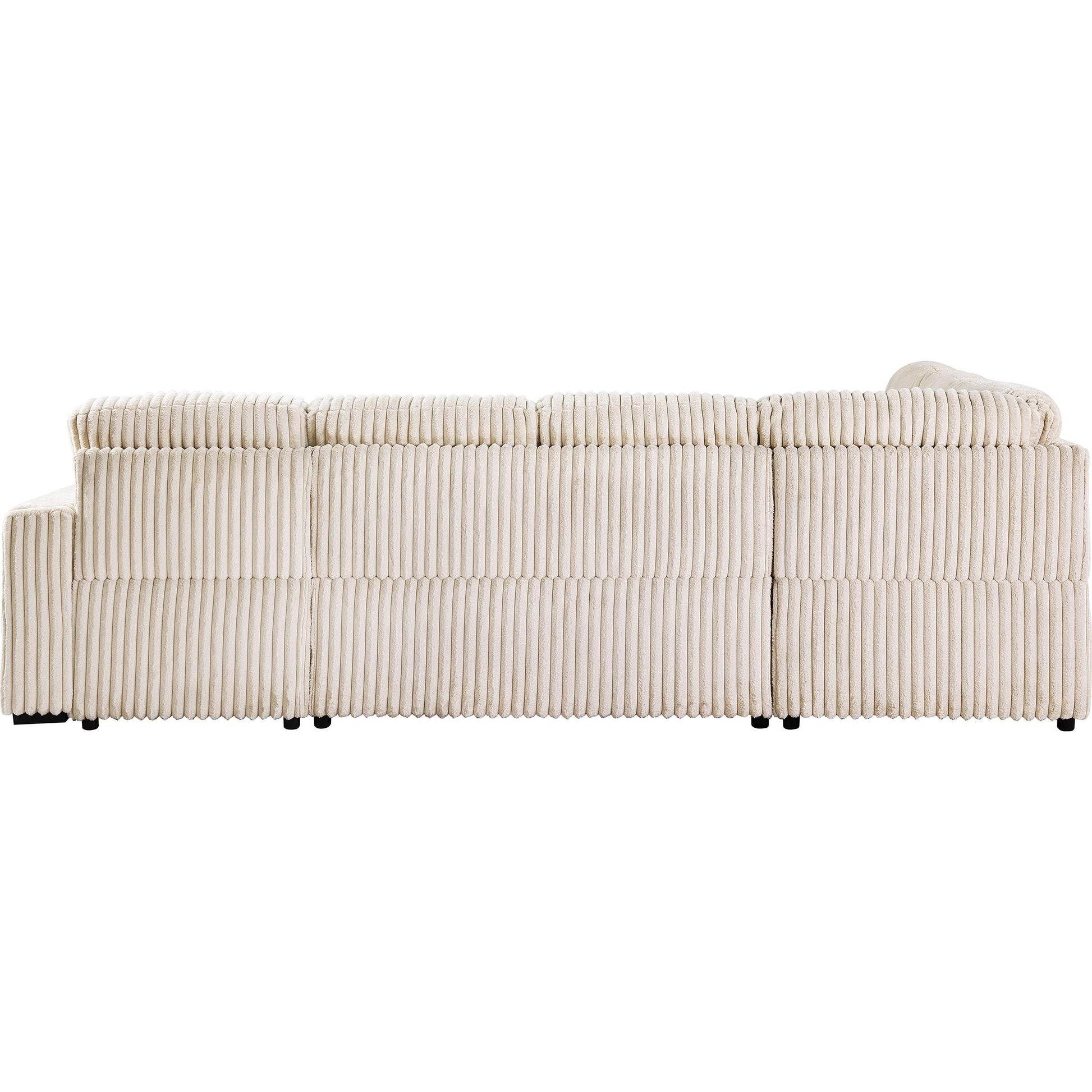  Coaster Furniture Devonshire 501205 Sleeper Sectional Sofa Storage Chaise - Camel IMAGE 10