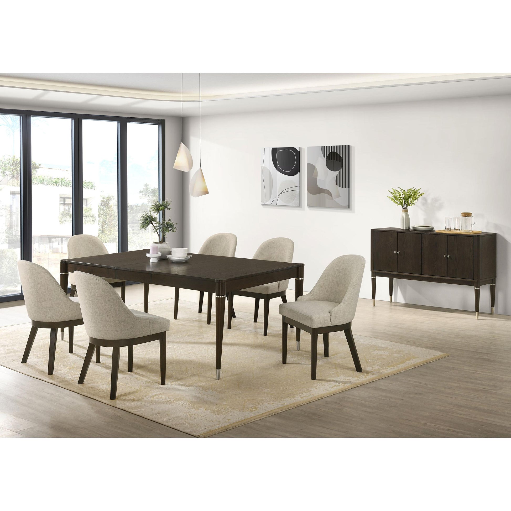  Coaster Furniture Reseda 193672 Set of 2 Upholstered Dining Side Chair - Beige IMAGE 11