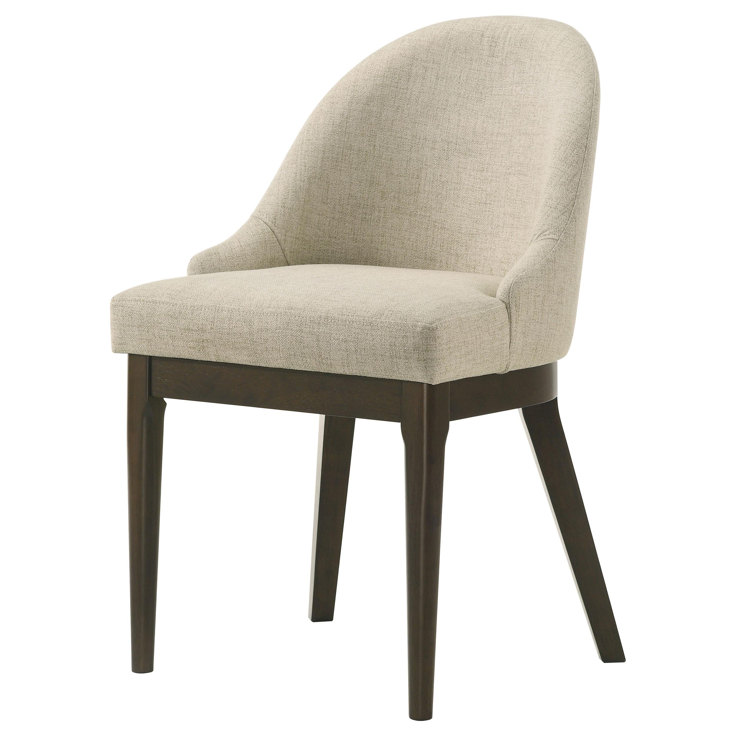  Coaster Furniture Reseda 193672 Set of 2 Upholstered Dining Side Chair - Beige IMAGE 5