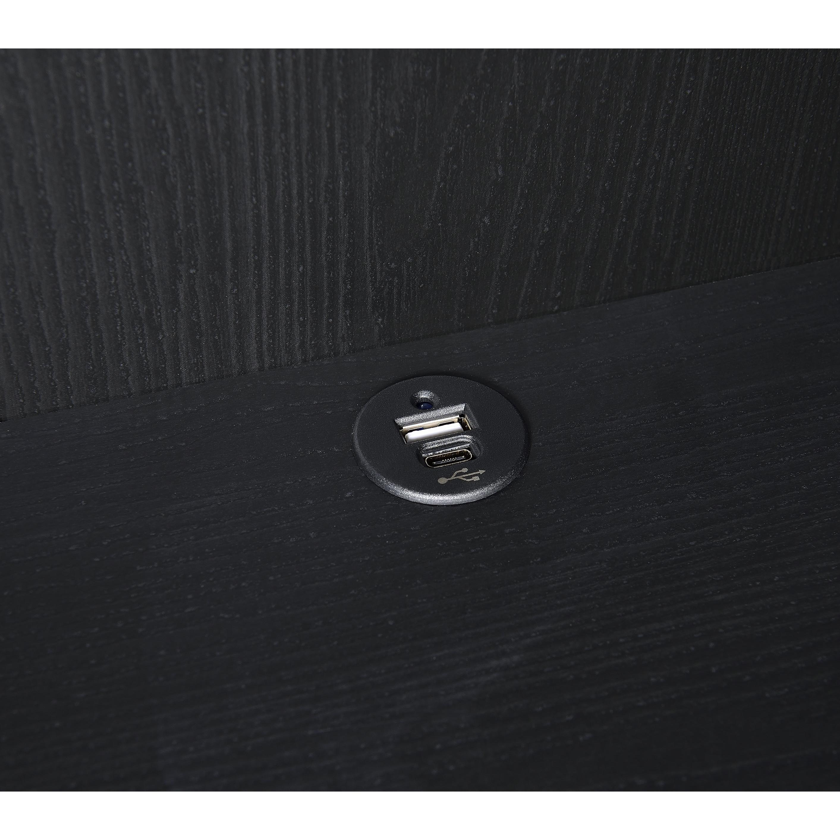 Coaster Furniture Westpark 802703 3-shelf Bookcase USB and Lockable Drawer - Black IMAGE 11