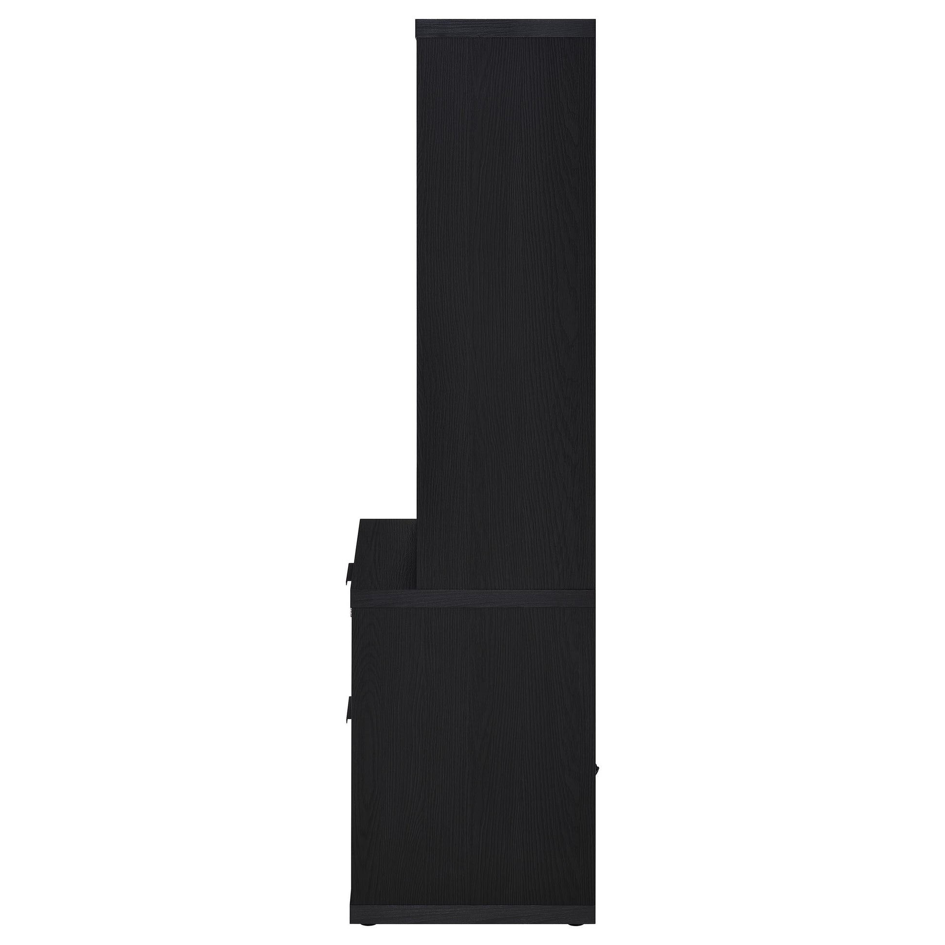  Coaster Furniture Westpark 802703 3-shelf Bookcase USB and Lockable Drawer - Black IMAGE 6