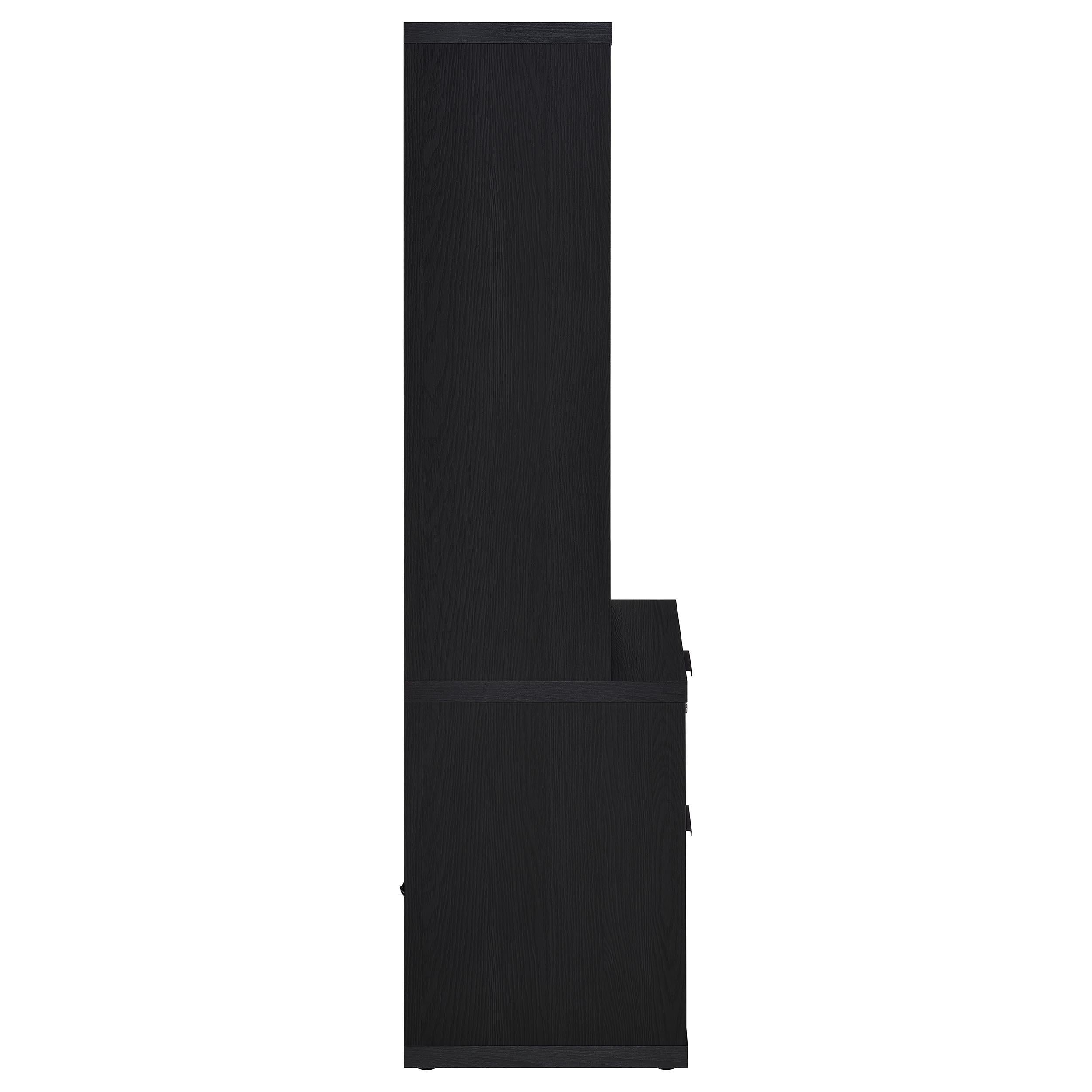  Coaster Furniture Westpark 802703 3-shelf Bookcase USB and Lockable Drawer - Black IMAGE 9