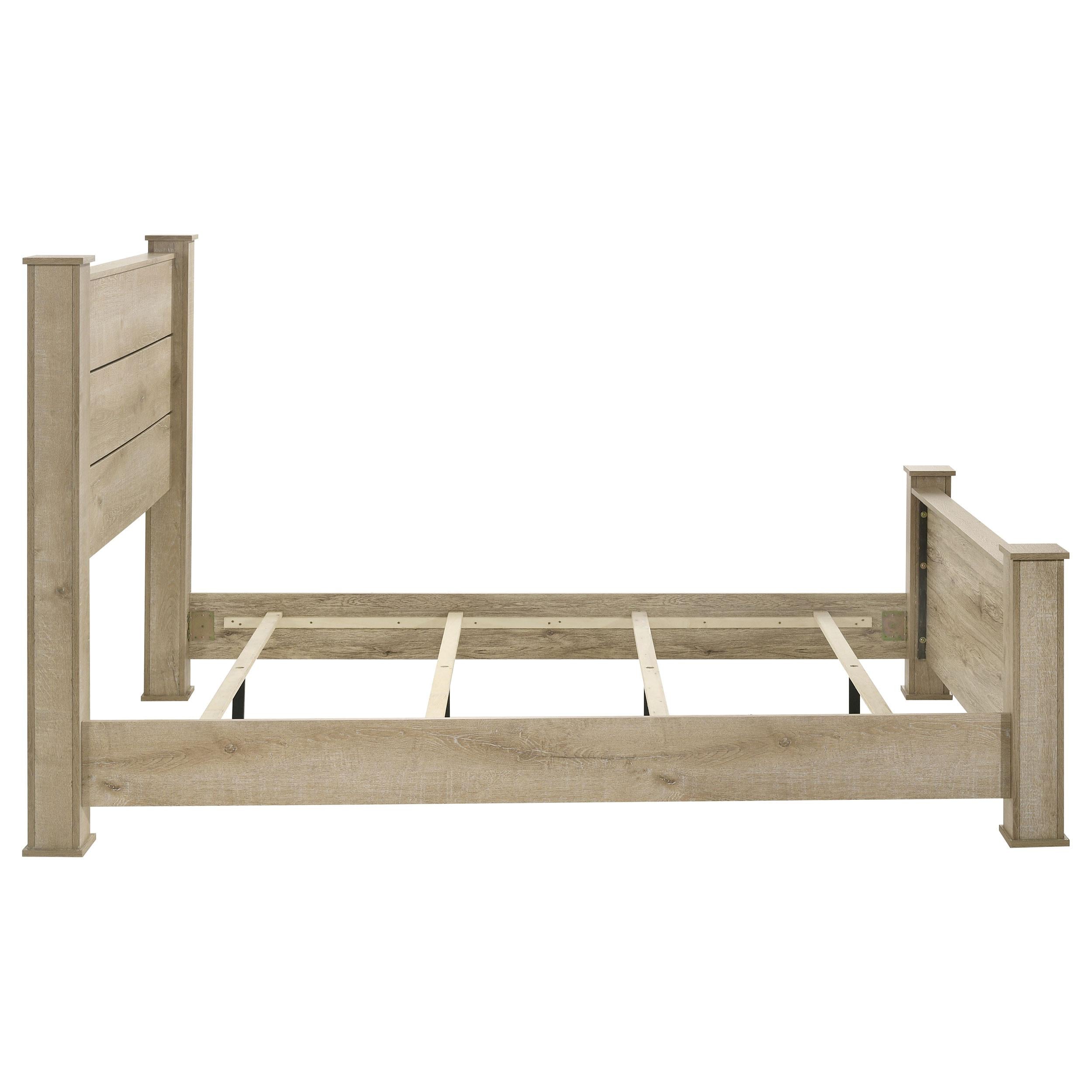  Coaster Furniture Oakglen 225101Q 55-inch Queen Panel Bed - Weathered Oak IMAGE 6