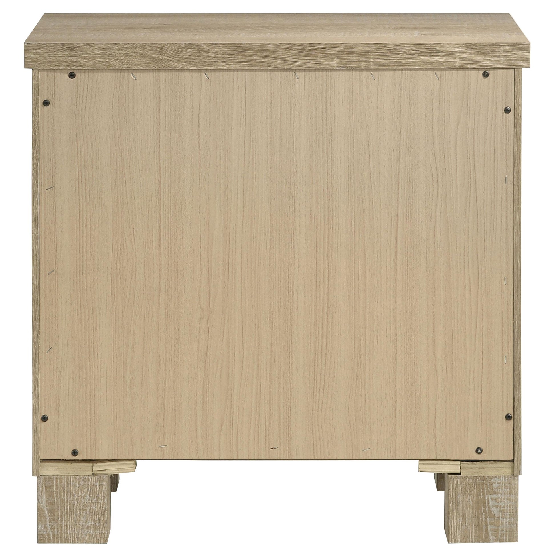 Coaster Furniture Oakglen 225102 2-drawer Nightstand Bedside Table - Weathered Oak IMAGE 7