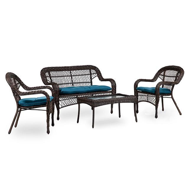  Furniture of America Oliveri LA-L008DT-4PC 5 pc Outdoor Set IMAGE 1