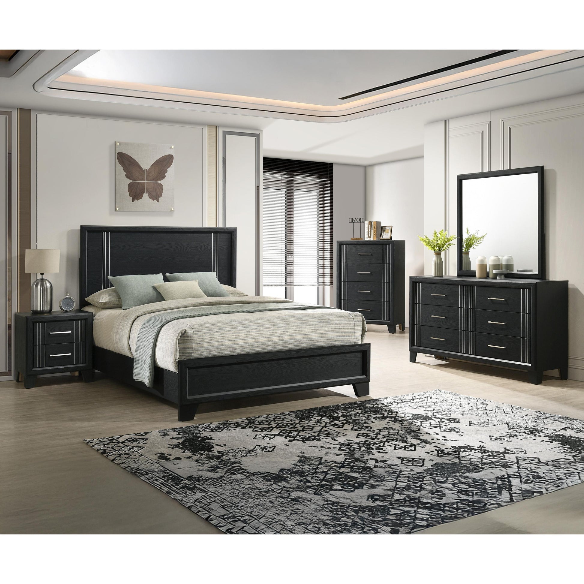  Crown Mark Charlie B9235-1 Dresser - Charcoal IMAGE 4