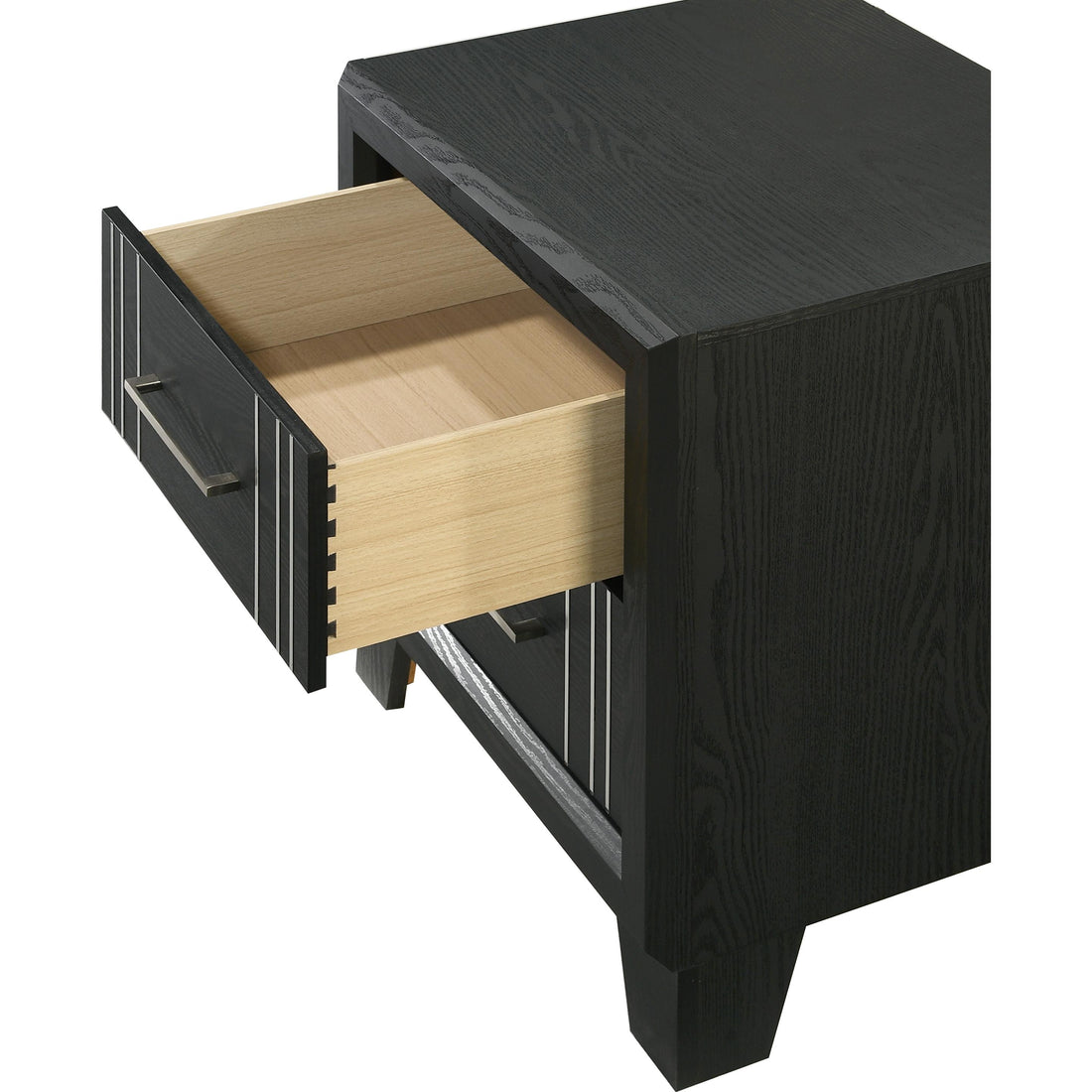  Crown Mark Charlie B9235-2 Nightstand - Charcoal IMAGE 1