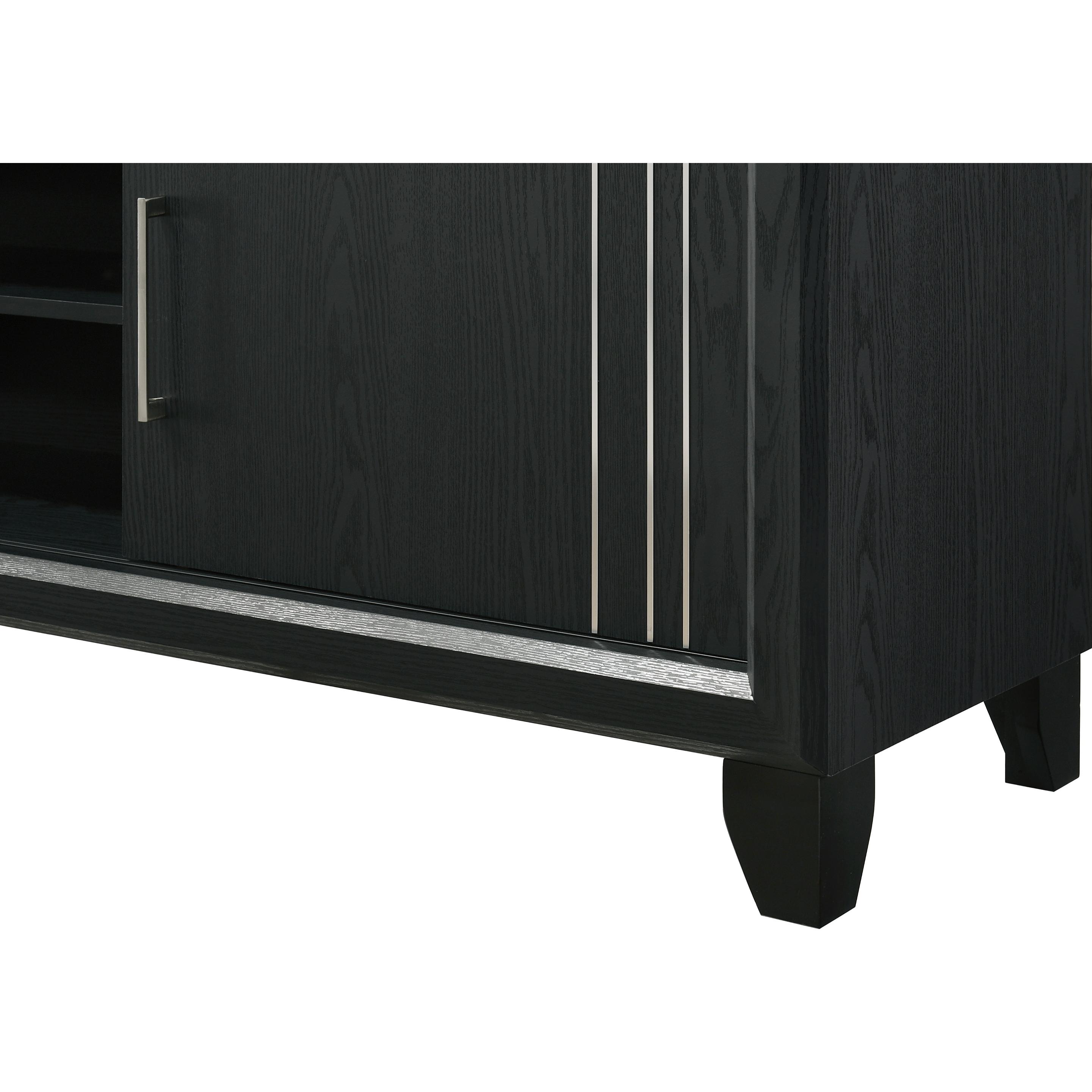  Crown Mark Charlie B9235-9 TV Stand - Charcoal IMAGE 5