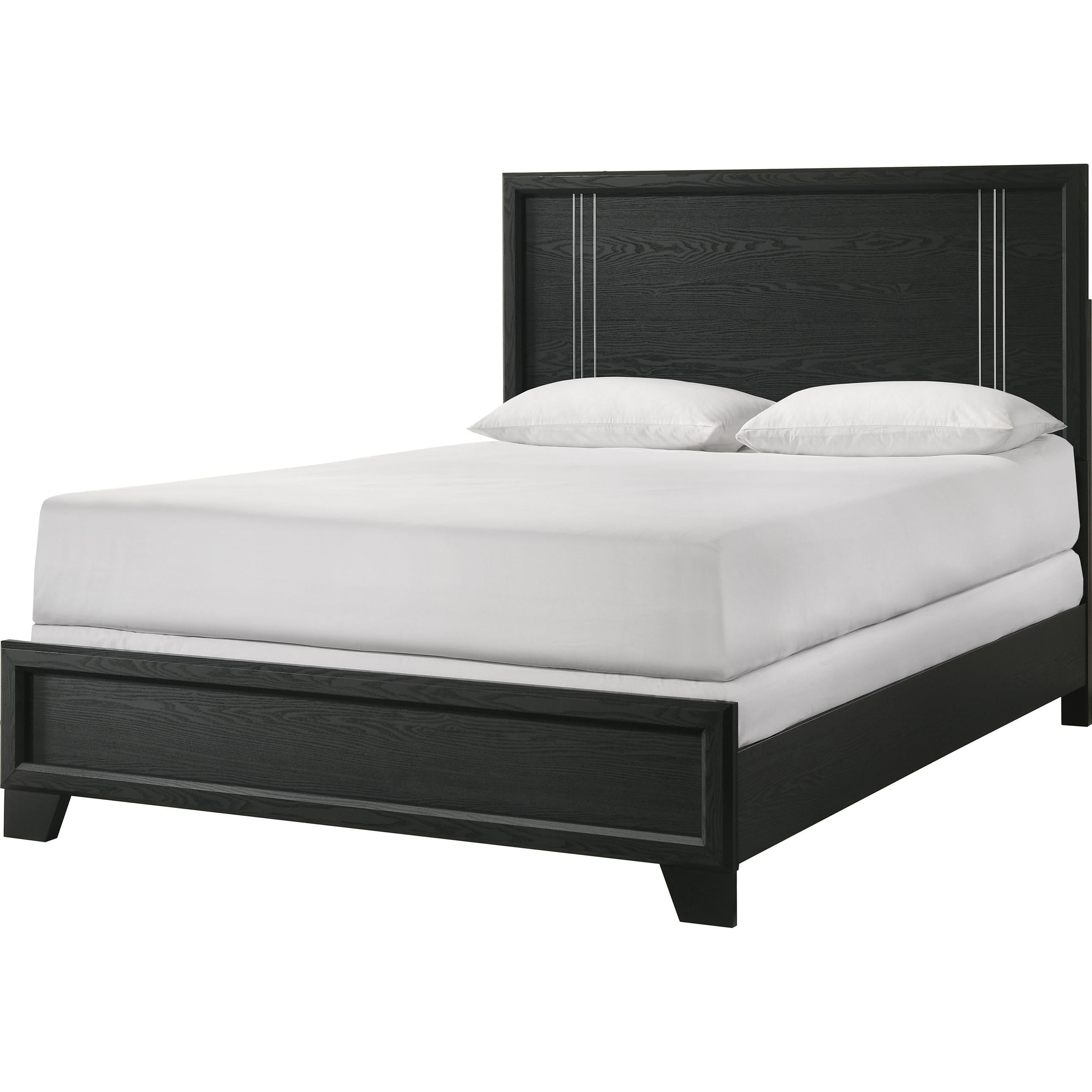  Size_Full  -- Charlie B9235-F Full Bed - Charcoal IMAGE 1