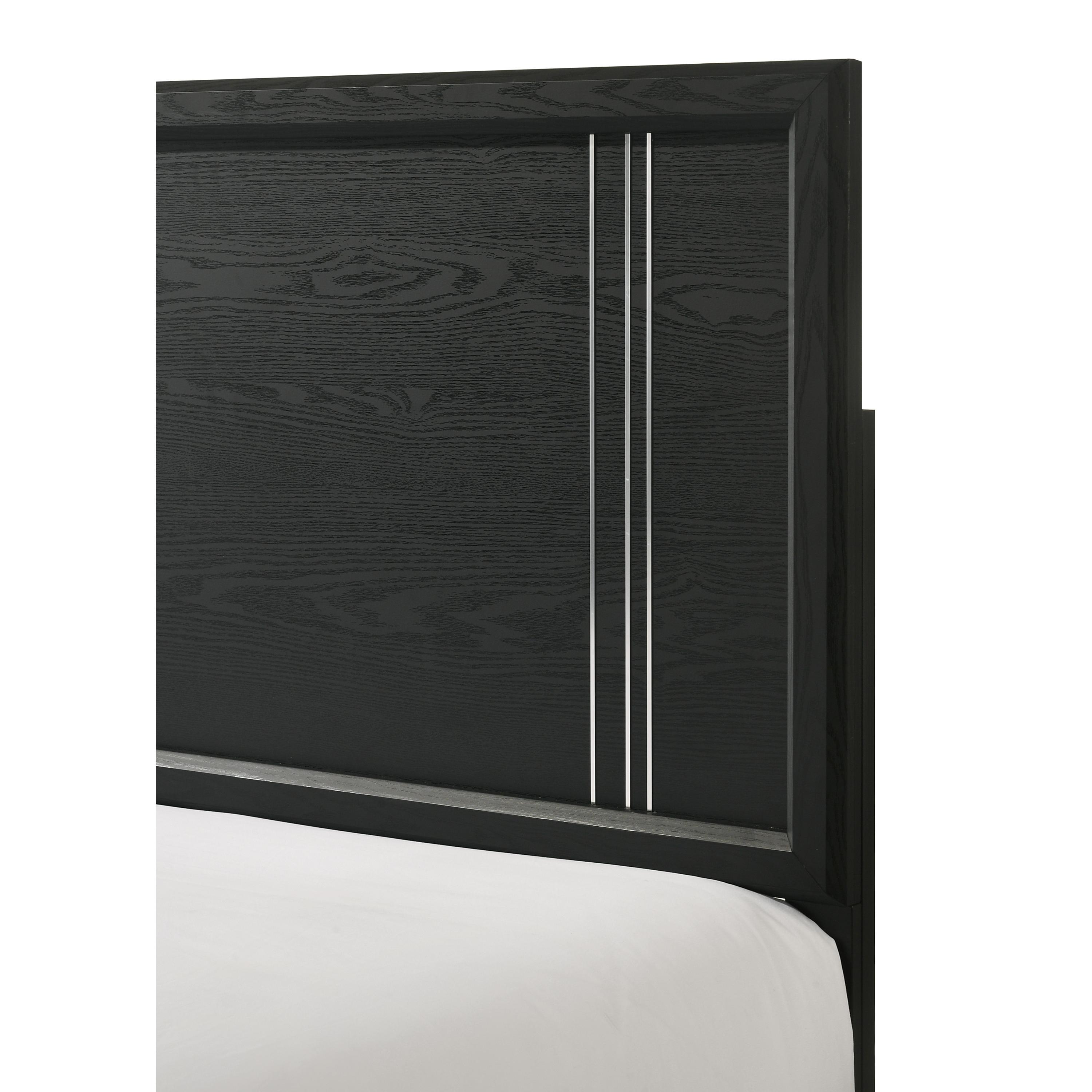  Size_Queen  -- Charlie B9235-Q Queen Bed - Charcoal IMAGE 5