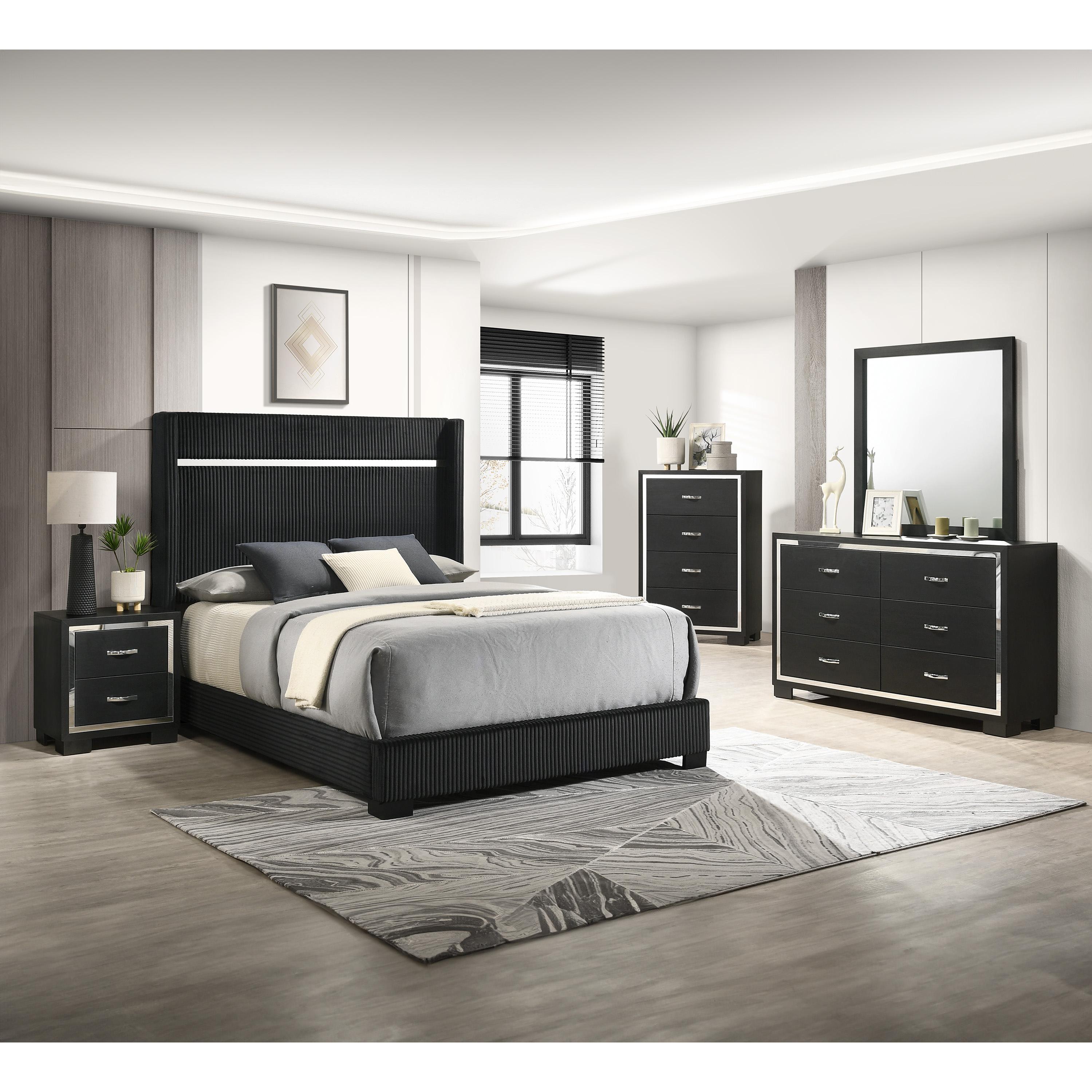 Size_Queen  -- Gennro B9295-Q Queen Bed IMAGE 3