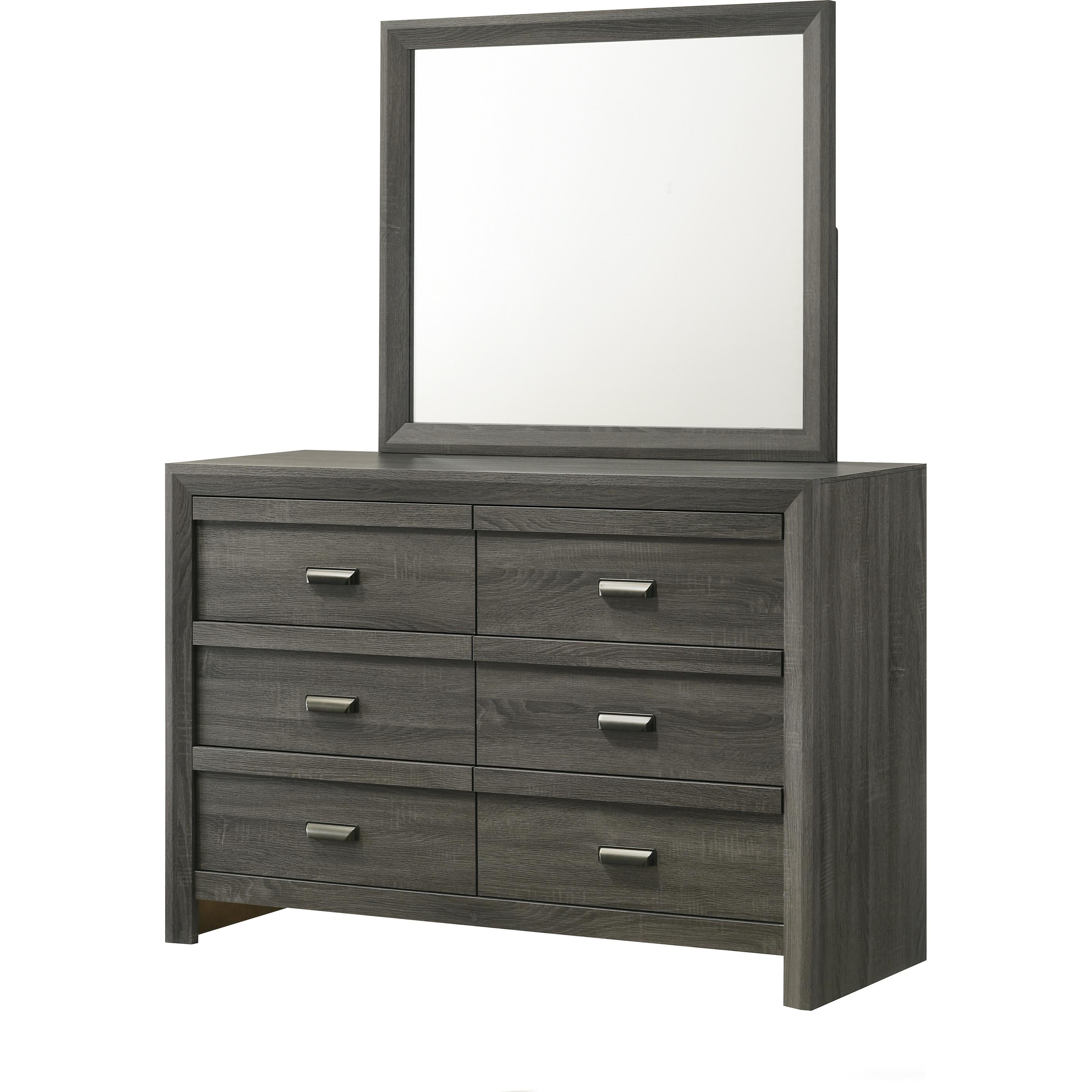  Crown Mark Valor B9335-11 Dresser Mirror - Grey IMAGE 2