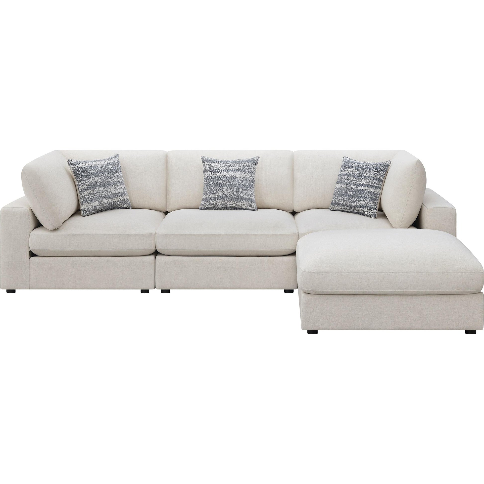  Coaster Furniture Serene 551321-SETB 4 pc Upholstered Modular Sectional - Beige IMAGE 3