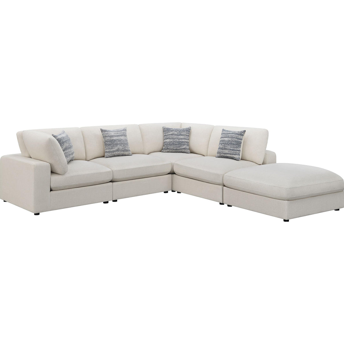  Coaster Furniture Serene 551321-SETC 5 pc Upholstered Modular Sectional - Beige IMAGE 1