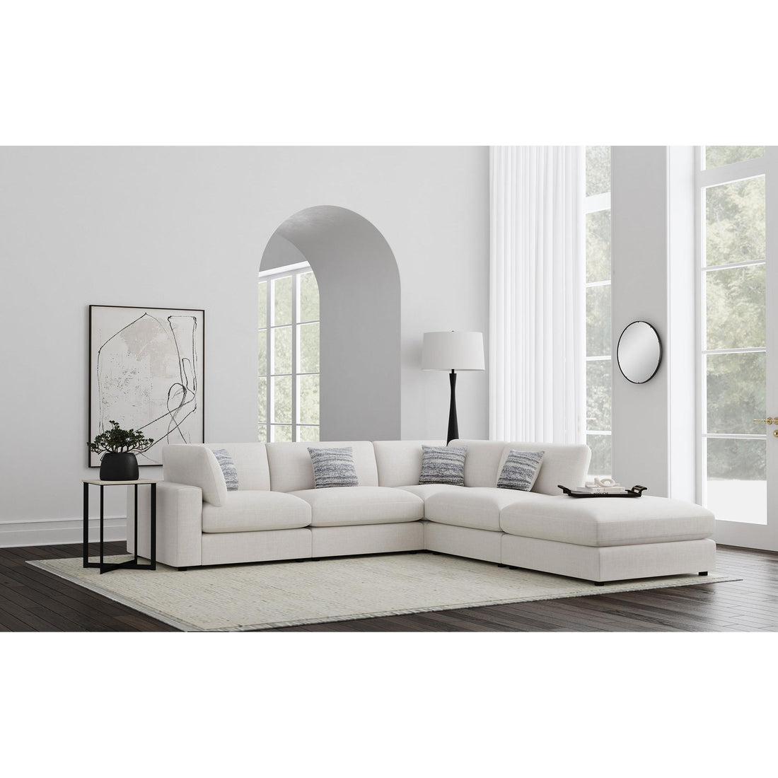  Coaster Furniture Serene 551321-SETC 5 pc Upholstered Modular Sectional - Beige IMAGE 1