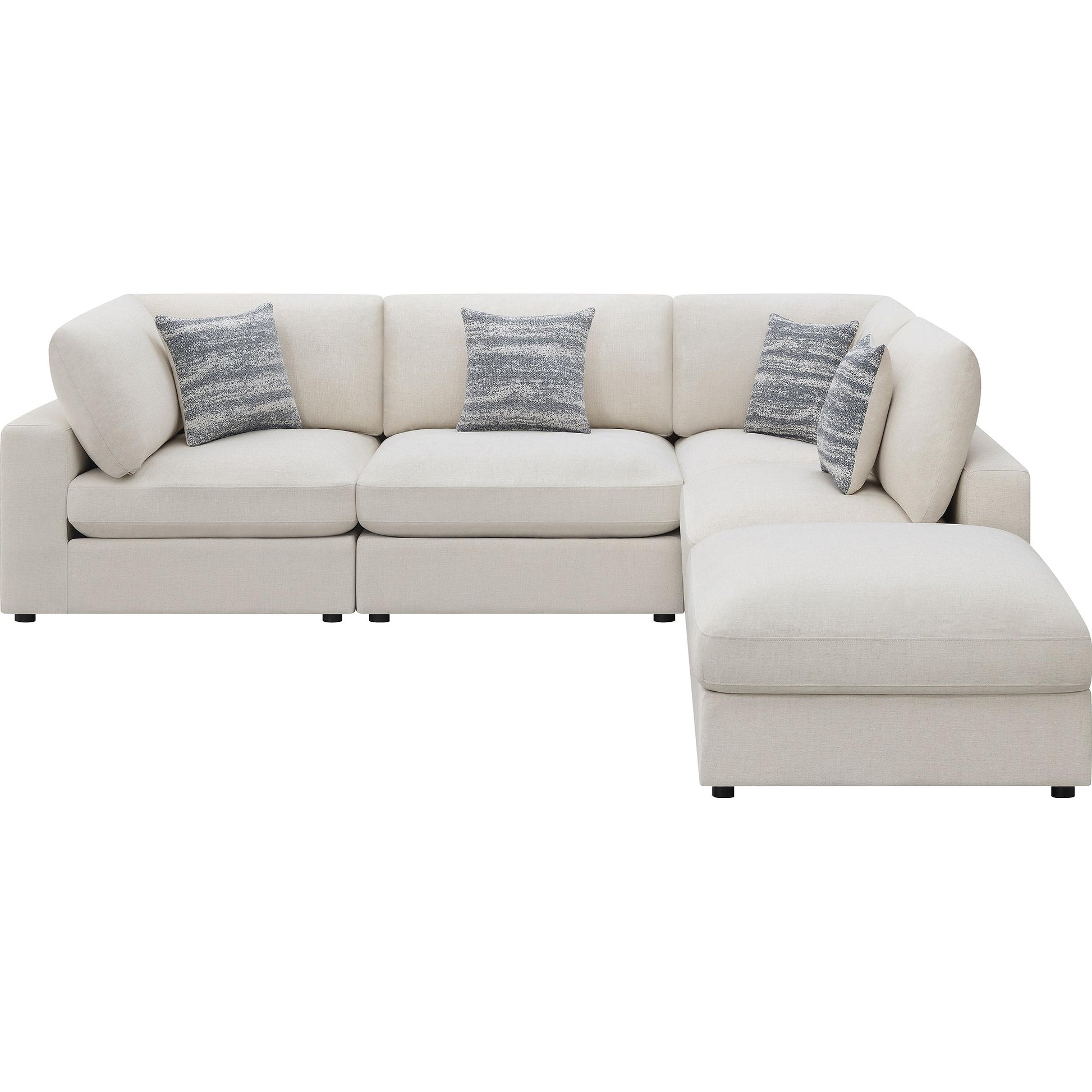  Coaster Furniture Serene 551321-SETC 5 pc Upholstered Modular Sectional - Beige IMAGE 3