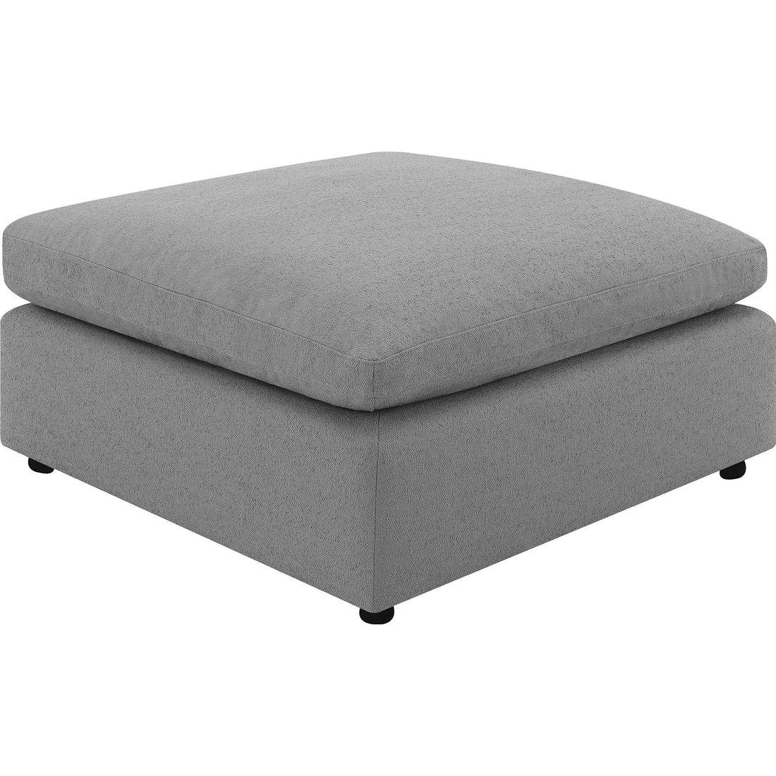  Coaster Furniture Raleigh 551756 Boucle Upholstered Ottoman - Grey IMAGE 1