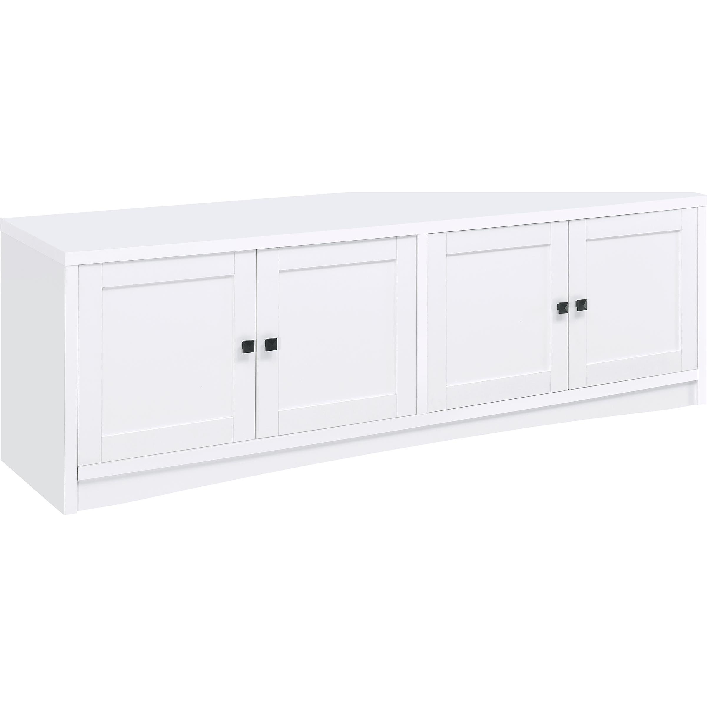  Coaster Furniture Laughlin 724113-SET 3-piece Entertainment Center TV Stand - White IMAGE 4
