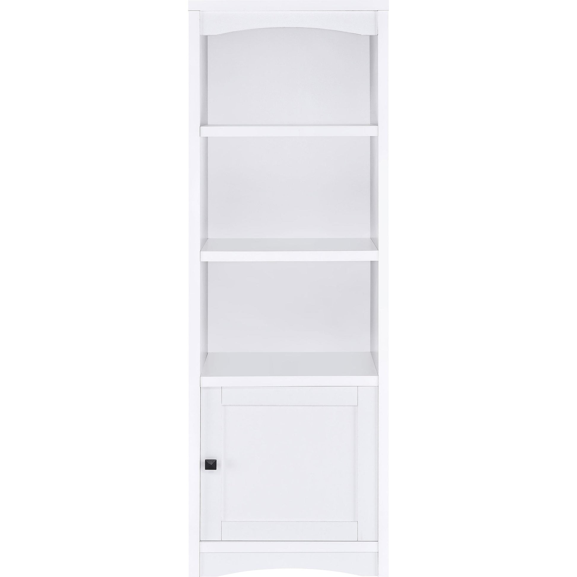  Coaster Furniture Laughlin 724114 3-shelf Engineered Wood Media Tower - White IMAGE 4