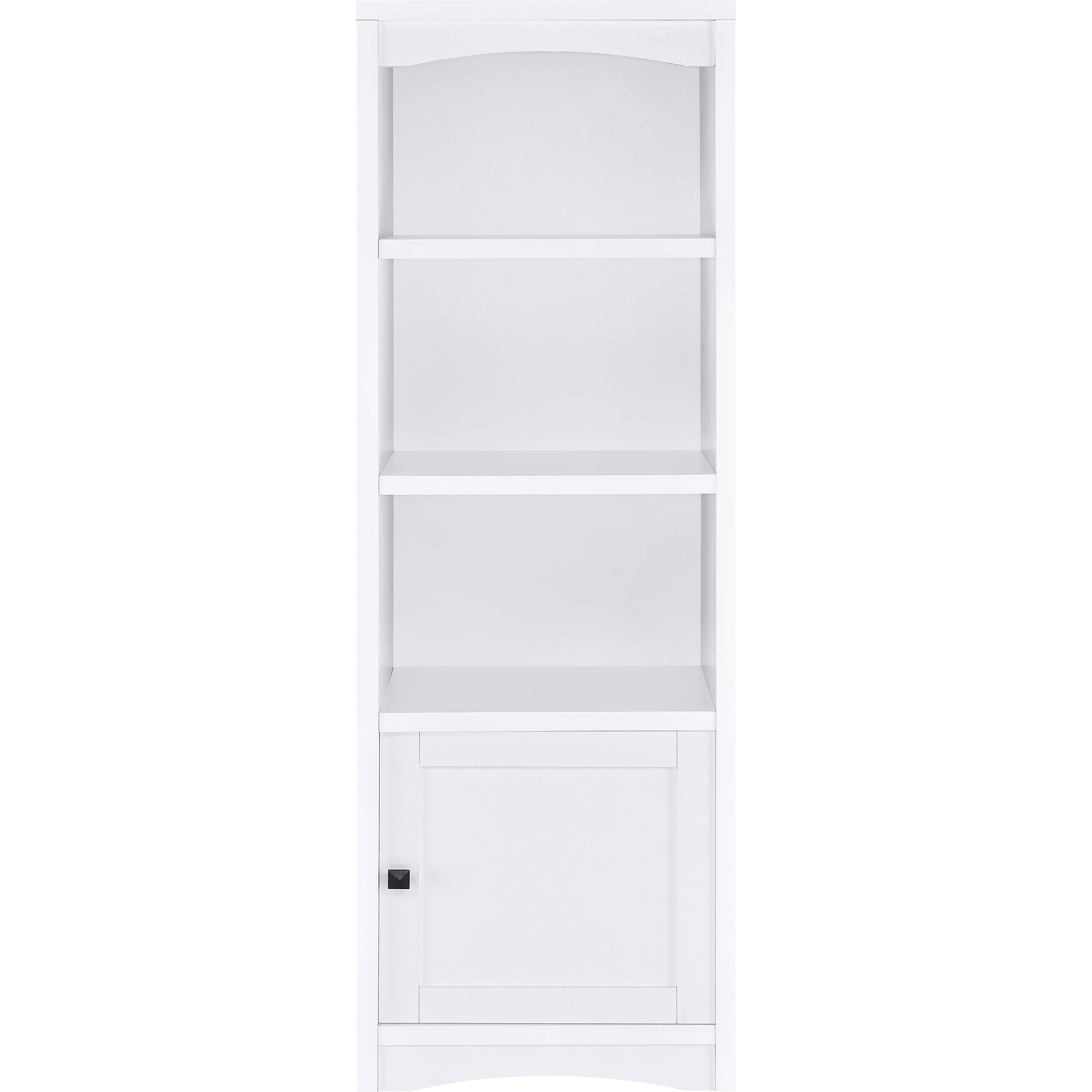  Coaster Furniture Laughlin 724114 3-shelf Engineered Wood Media Tower - White IMAGE 4