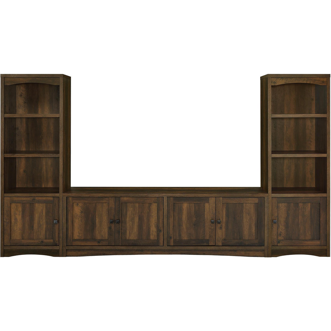  Coaster Furniture Laughlin 724123-SET 3-piece Entertainment Center TV Stand - Dark Pine IMAGE 1