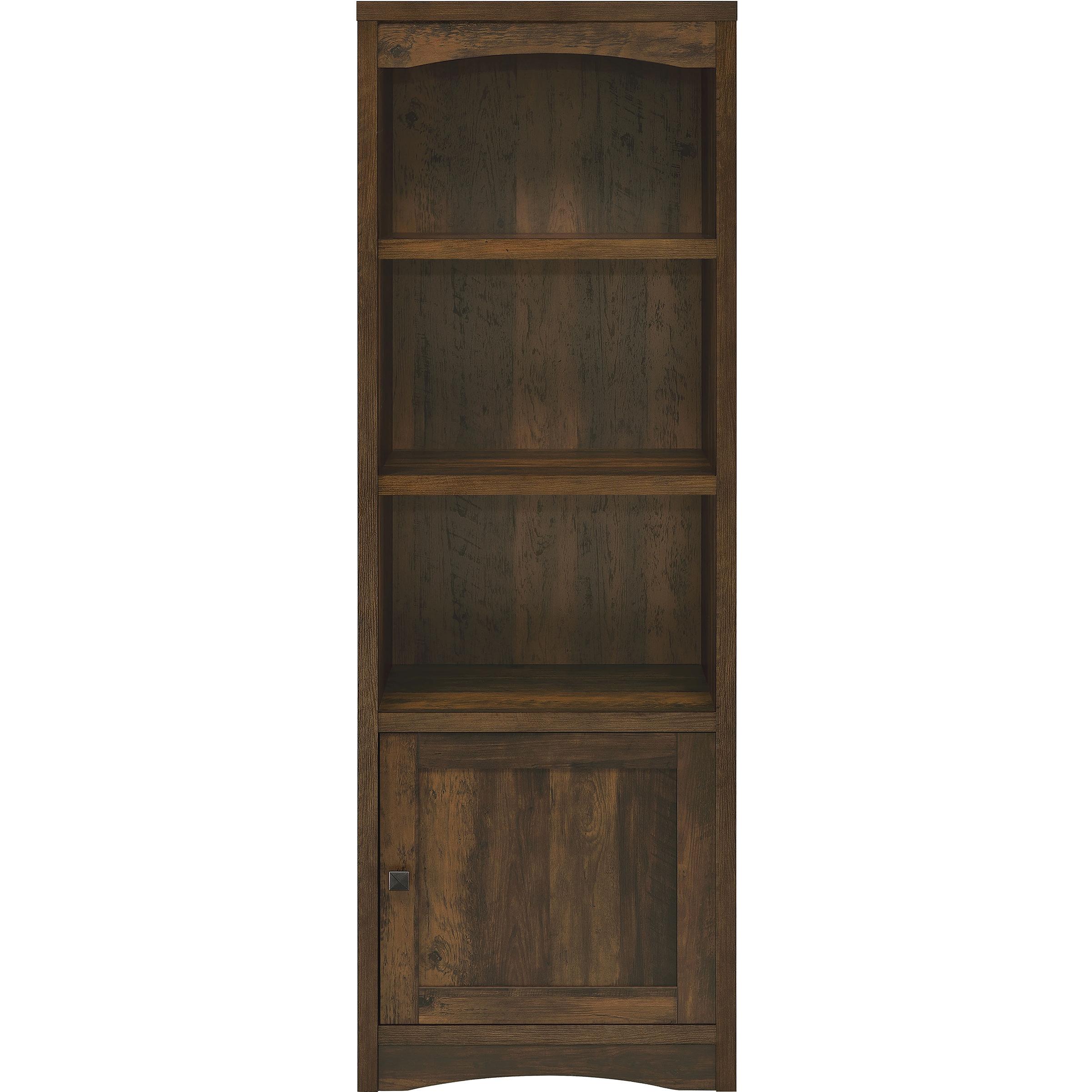  Coaster Furniture Laughlin 724124 3-shelf Engineered Wood Media Tower - Dark Pine IMAGE 4