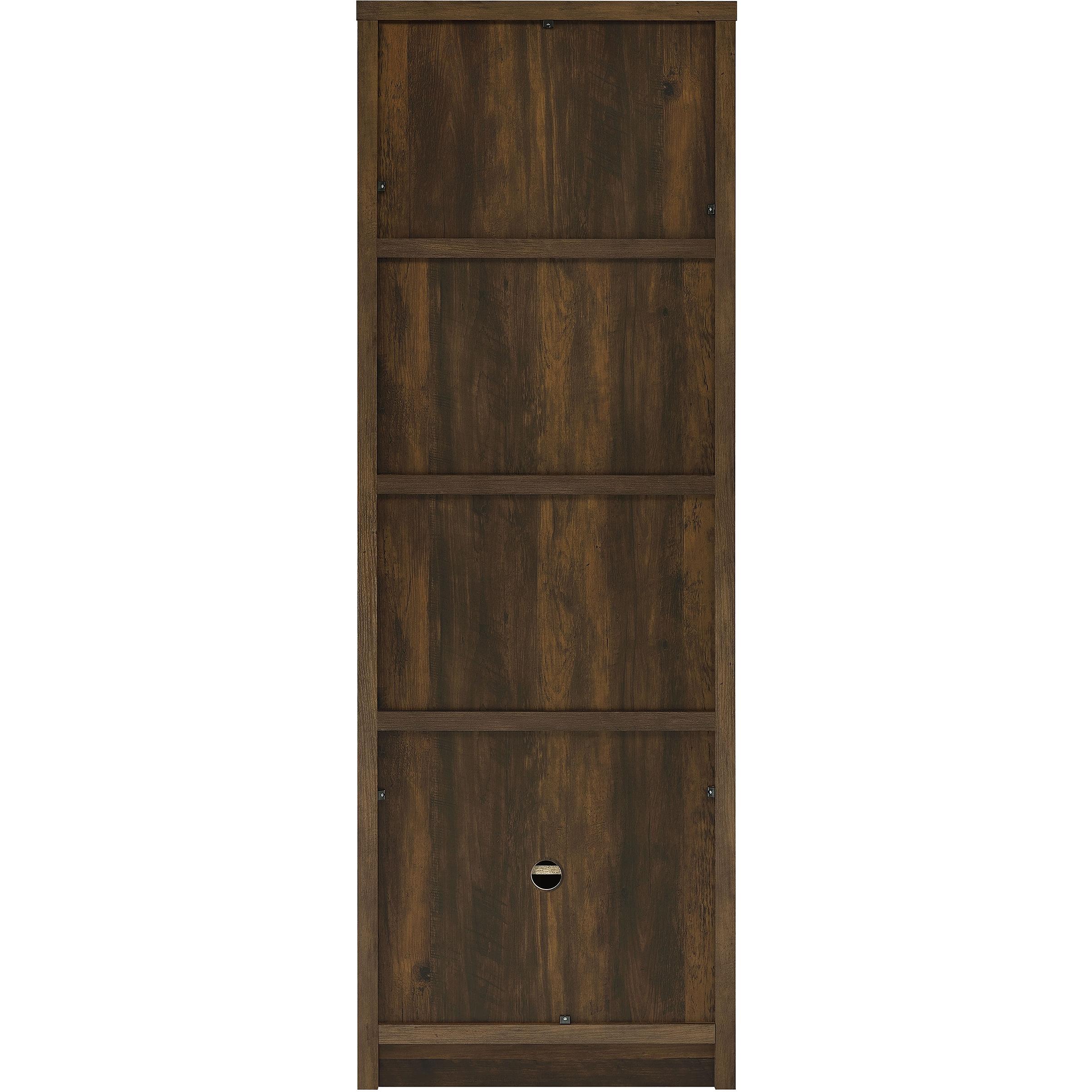  Coaster Furniture Laughlin 724124 3-shelf Engineered Wood Media Tower - Dark Pine IMAGE 8